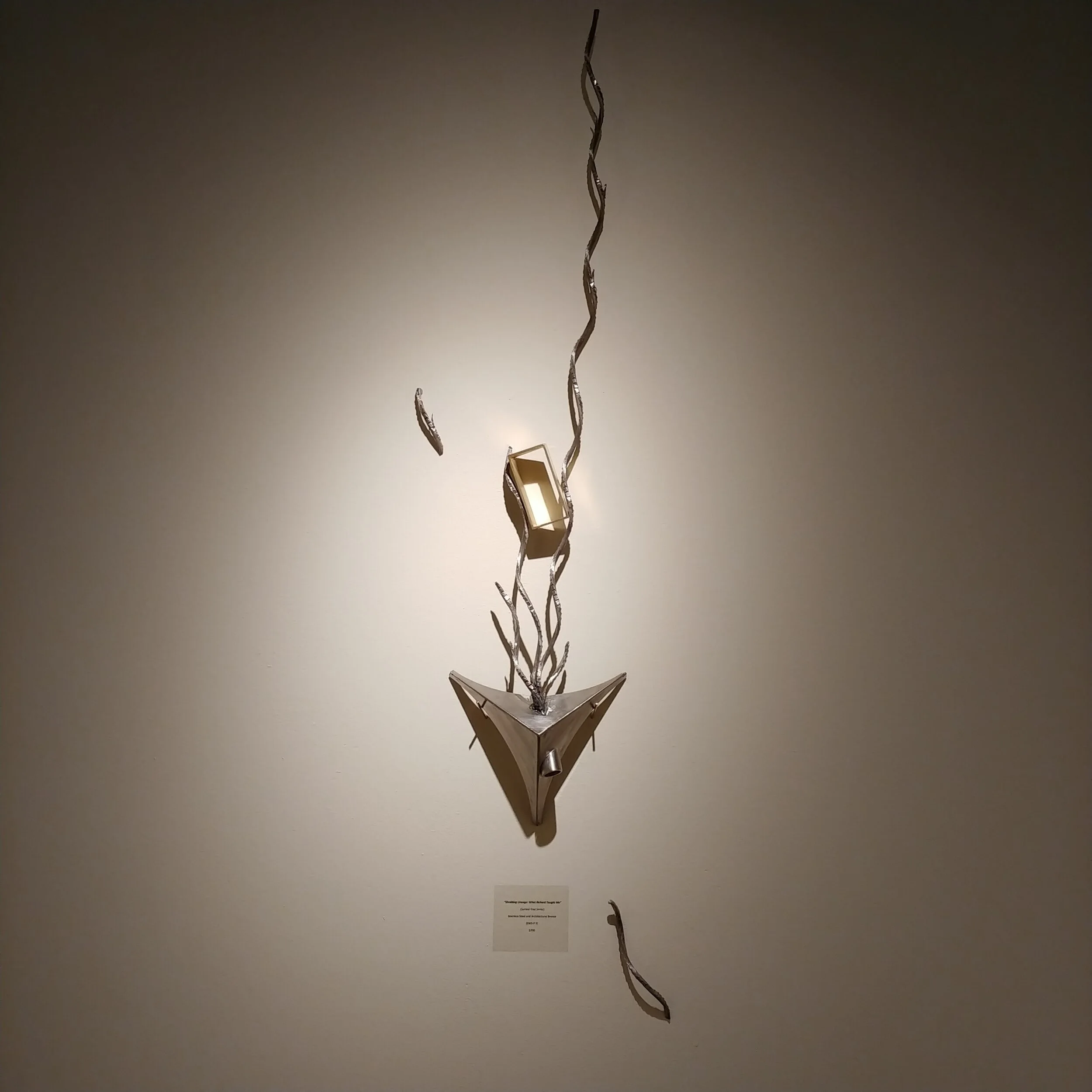 Shedding Lineage: What Richard Taught Me” 
(Surreal Tree Series)
Stainless Steel and Architectural Bronze
(SWS-P 3)
