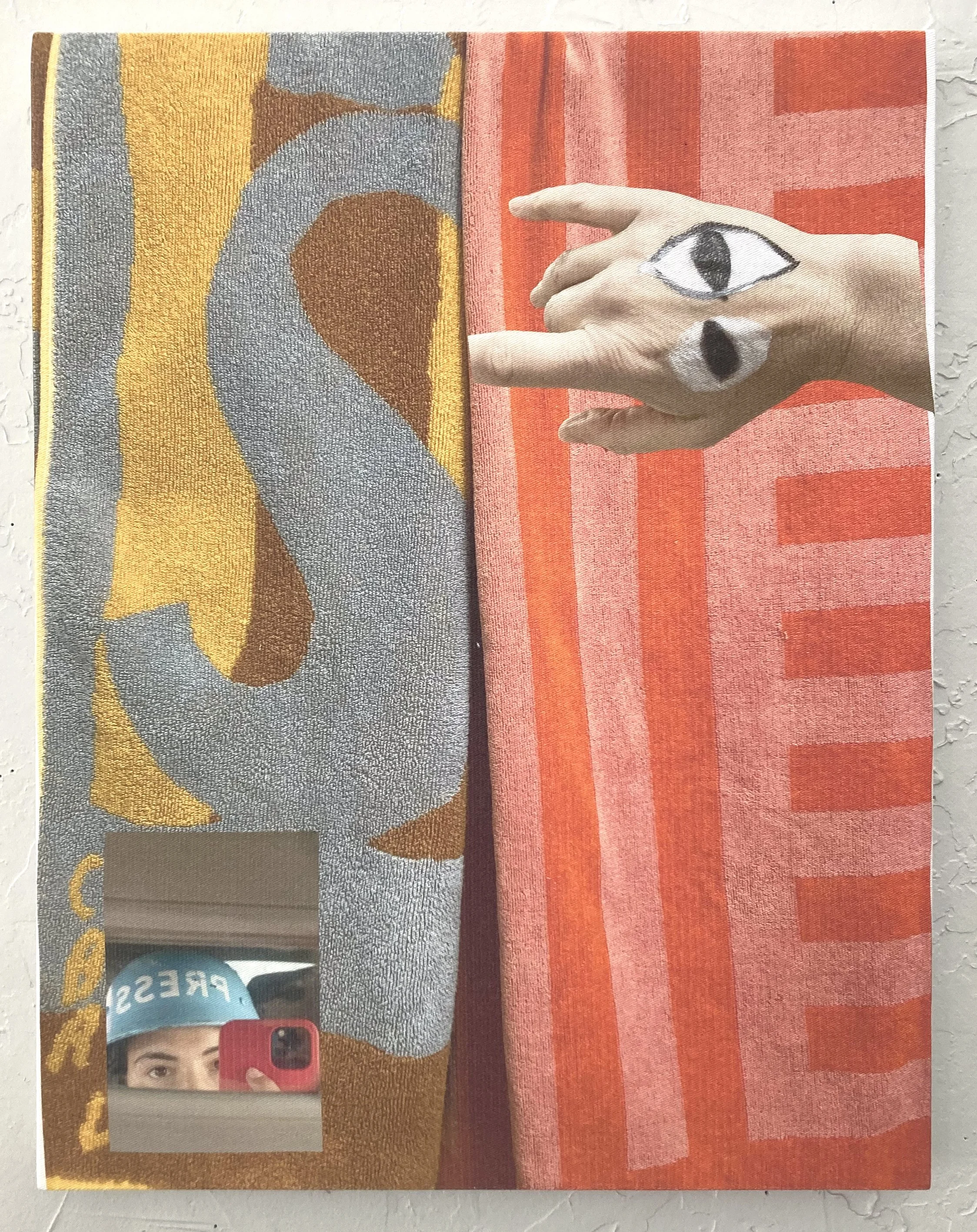 See, She, 2025, Digital print on cotton stretched on bars, 18 x 14 inches