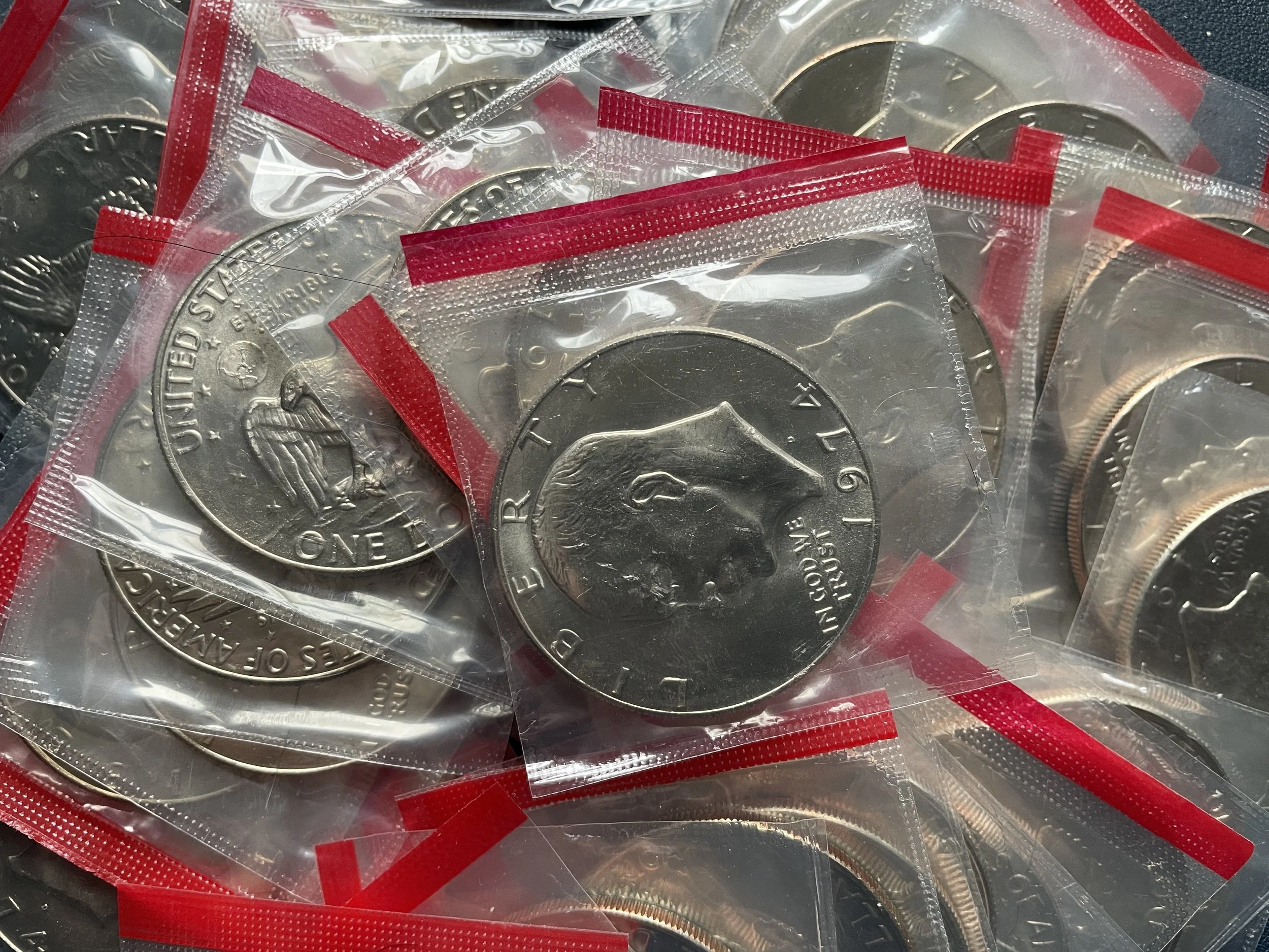 1974 D Eisenhower Dollars (Mint Cello).JPG