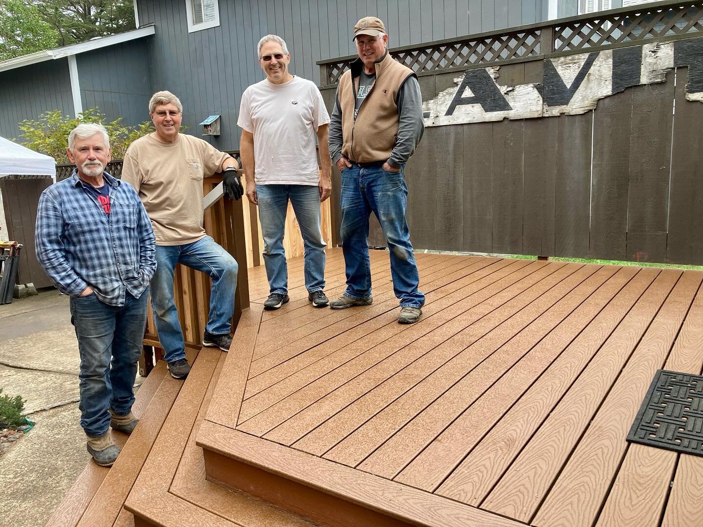 New Trex deck thanks to this team!