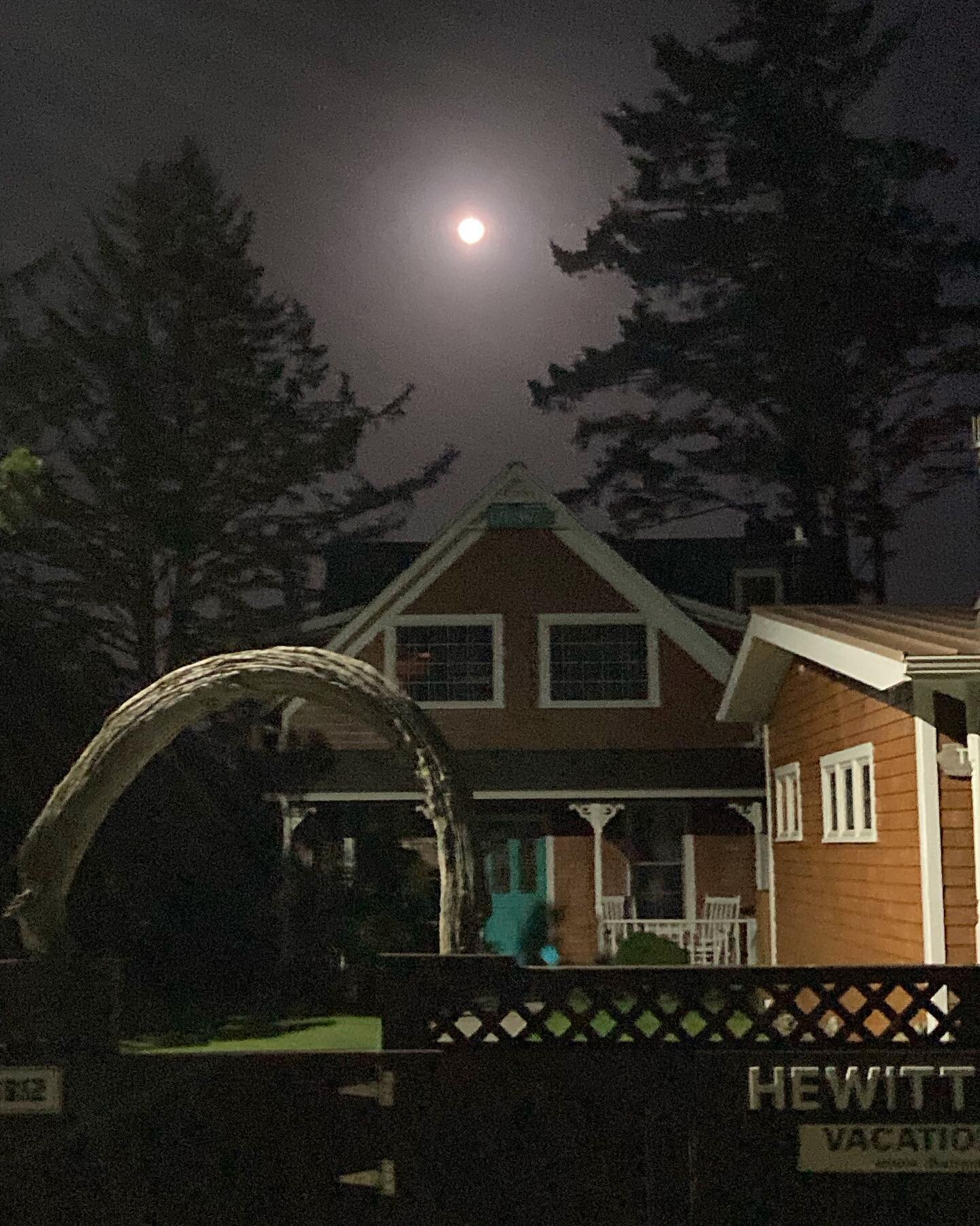 Moonscape over Hewitt House.