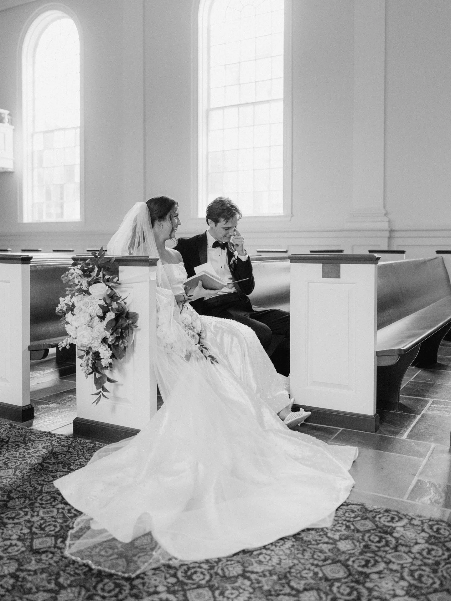 Julia and Jackson chose to share a private vow exchange in their church before the ceremony; a quiet, heartfelt moment just between the two of them. It was such a beautiful and emotional scene to witness and capture, filled with meaning and intention