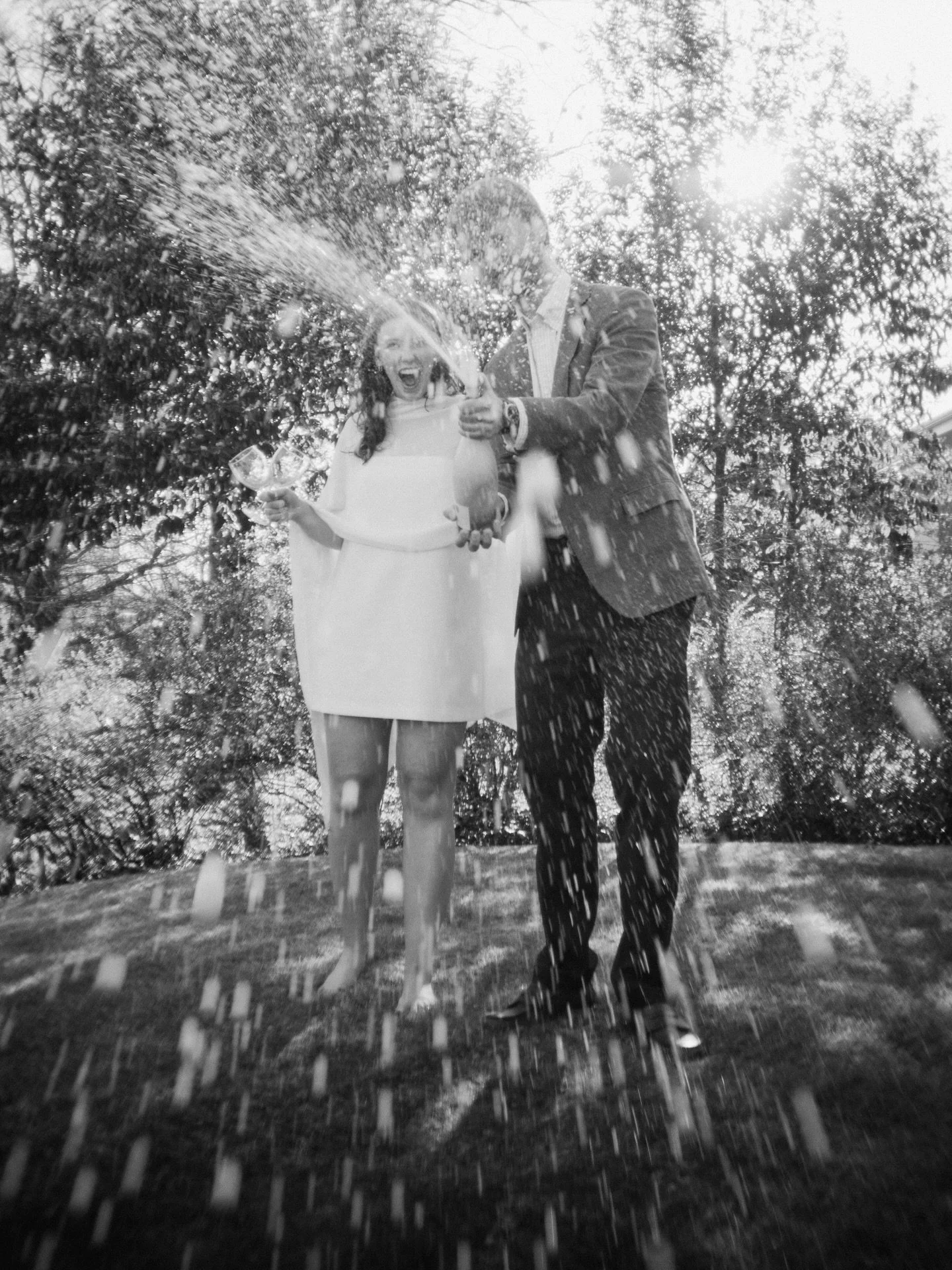 When you get the champagne pop on film 🍾🥂