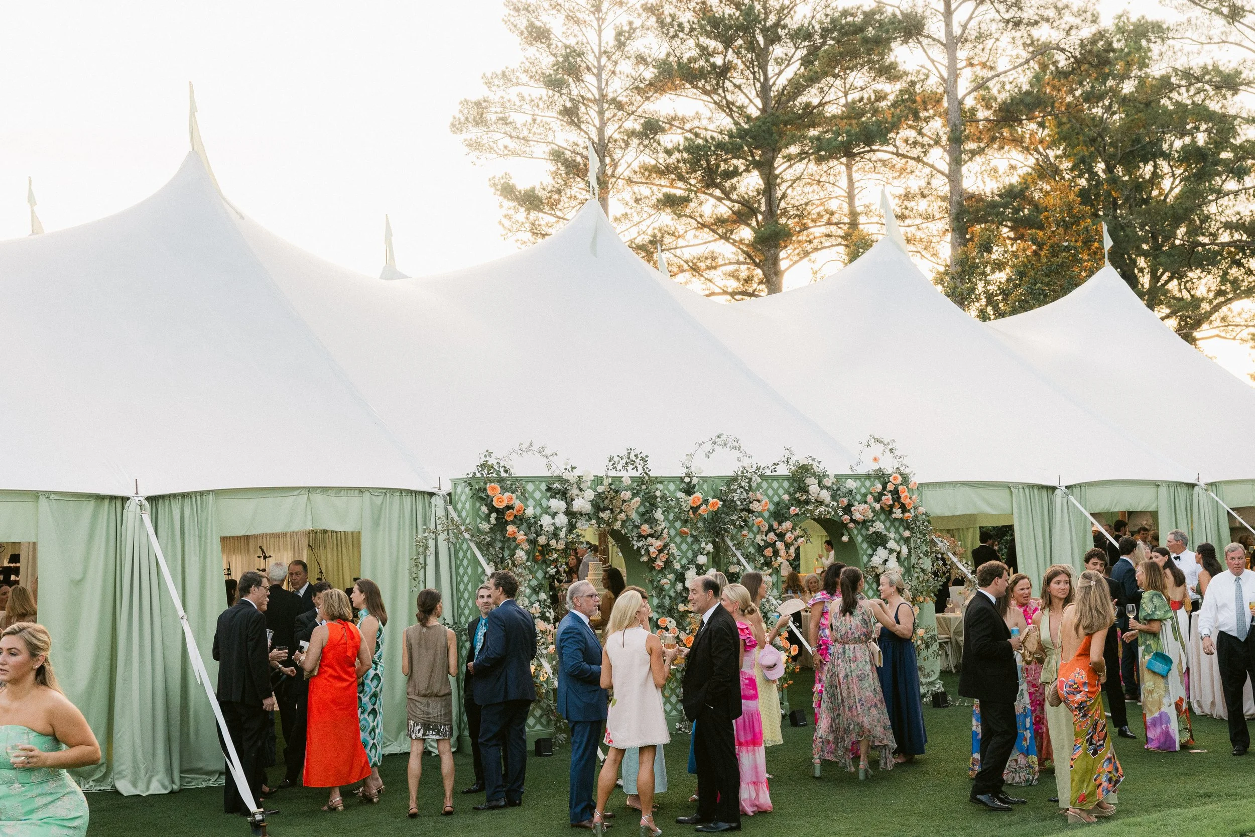 luxury tented wedding reception in alabama