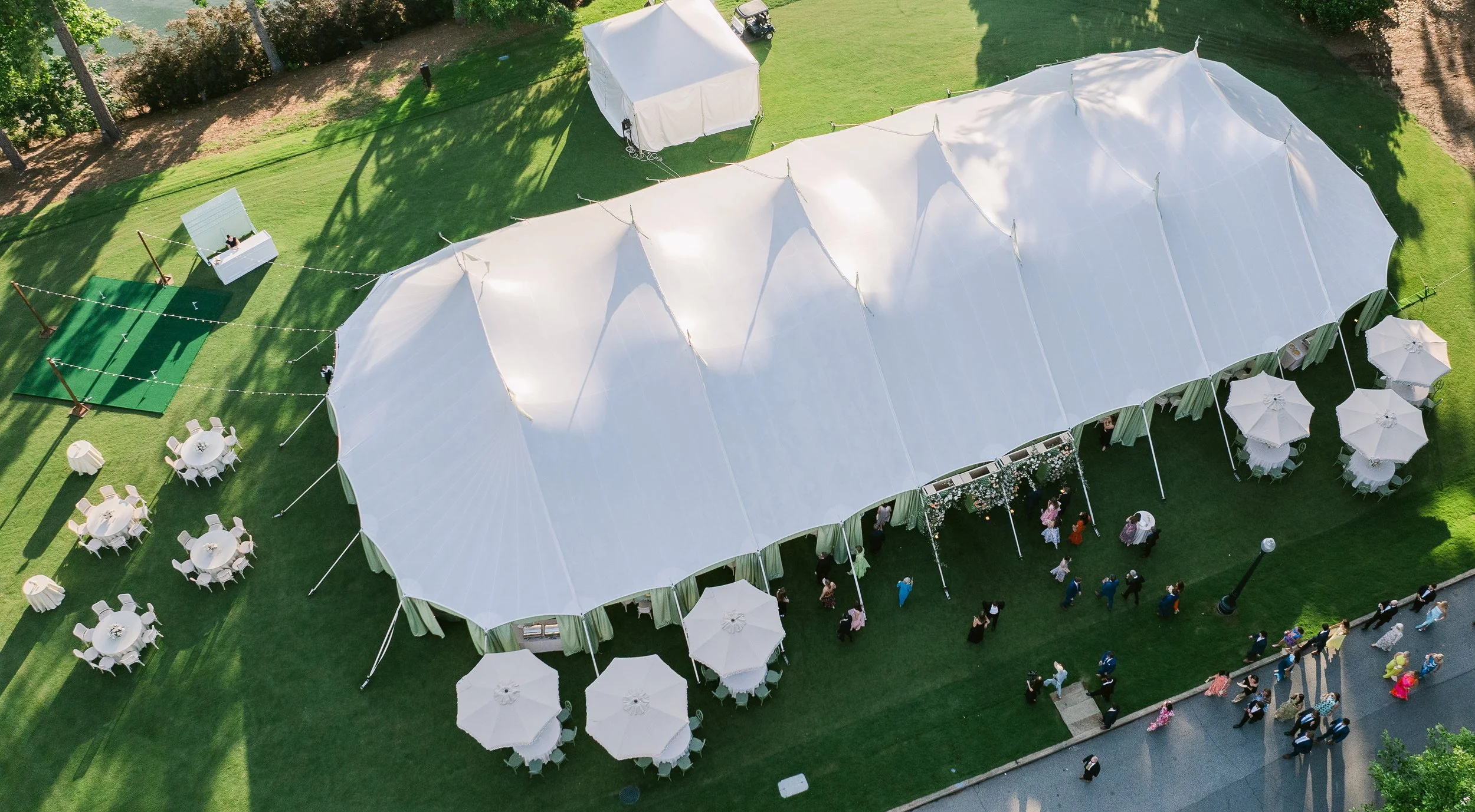 luxury tented wedding reception in alabama
