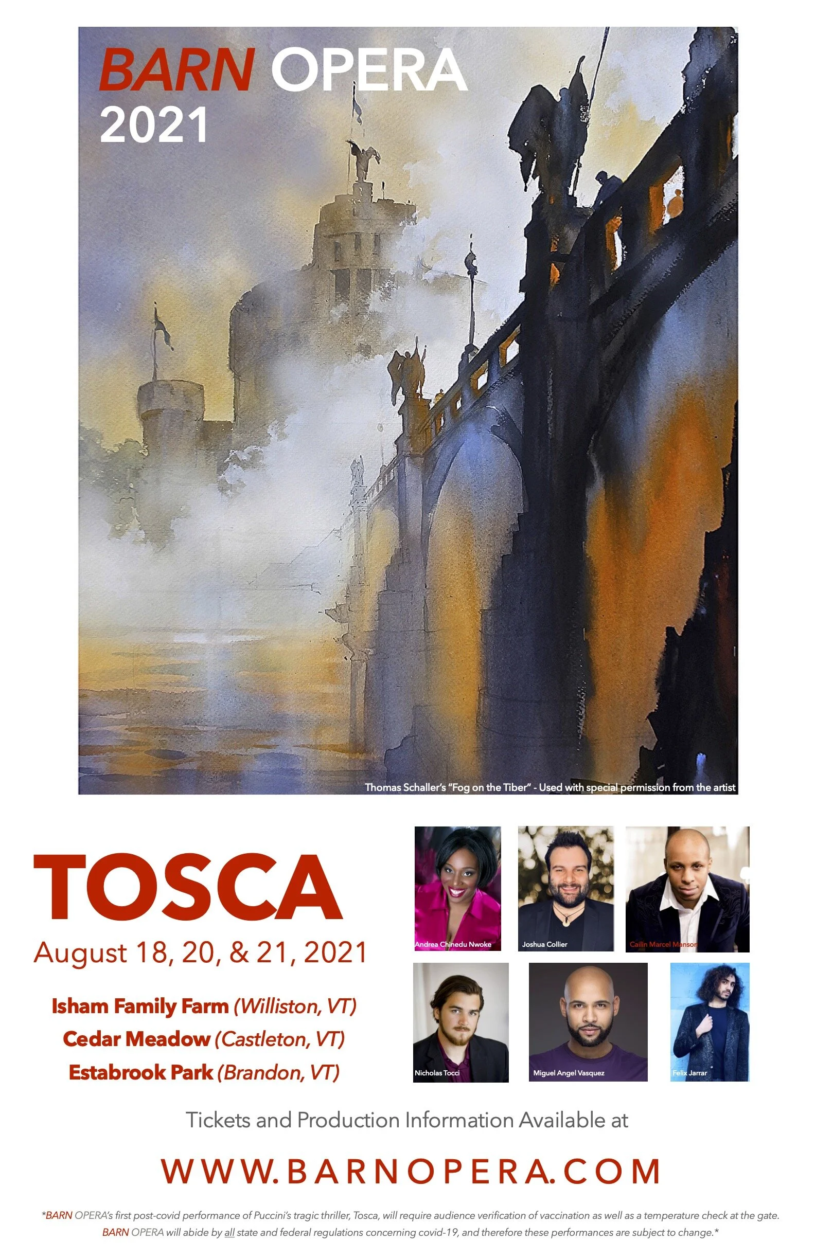 Tosca — THE BARN OPERA