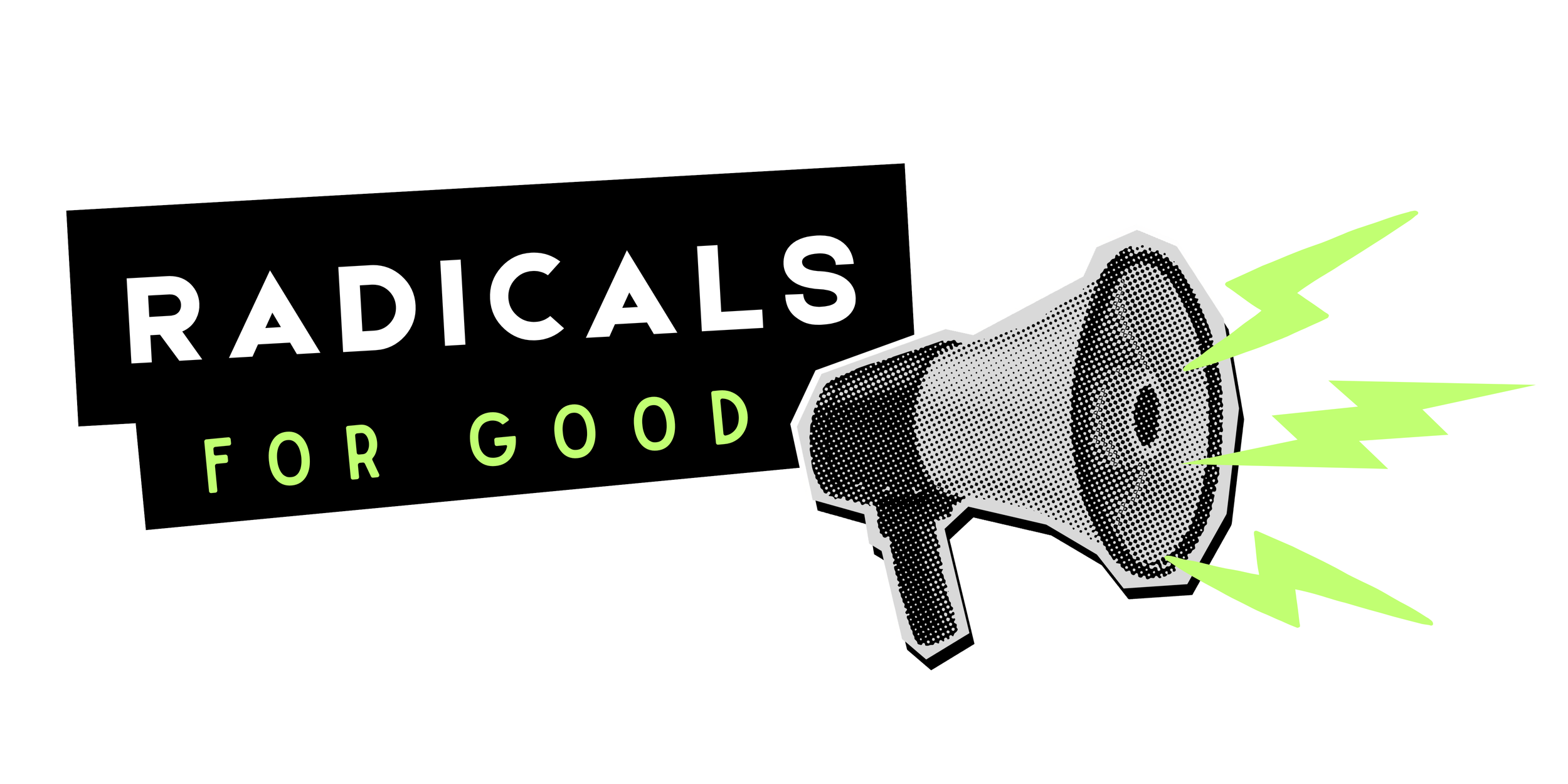Logo: Radicals for Good podcast (horizontal)