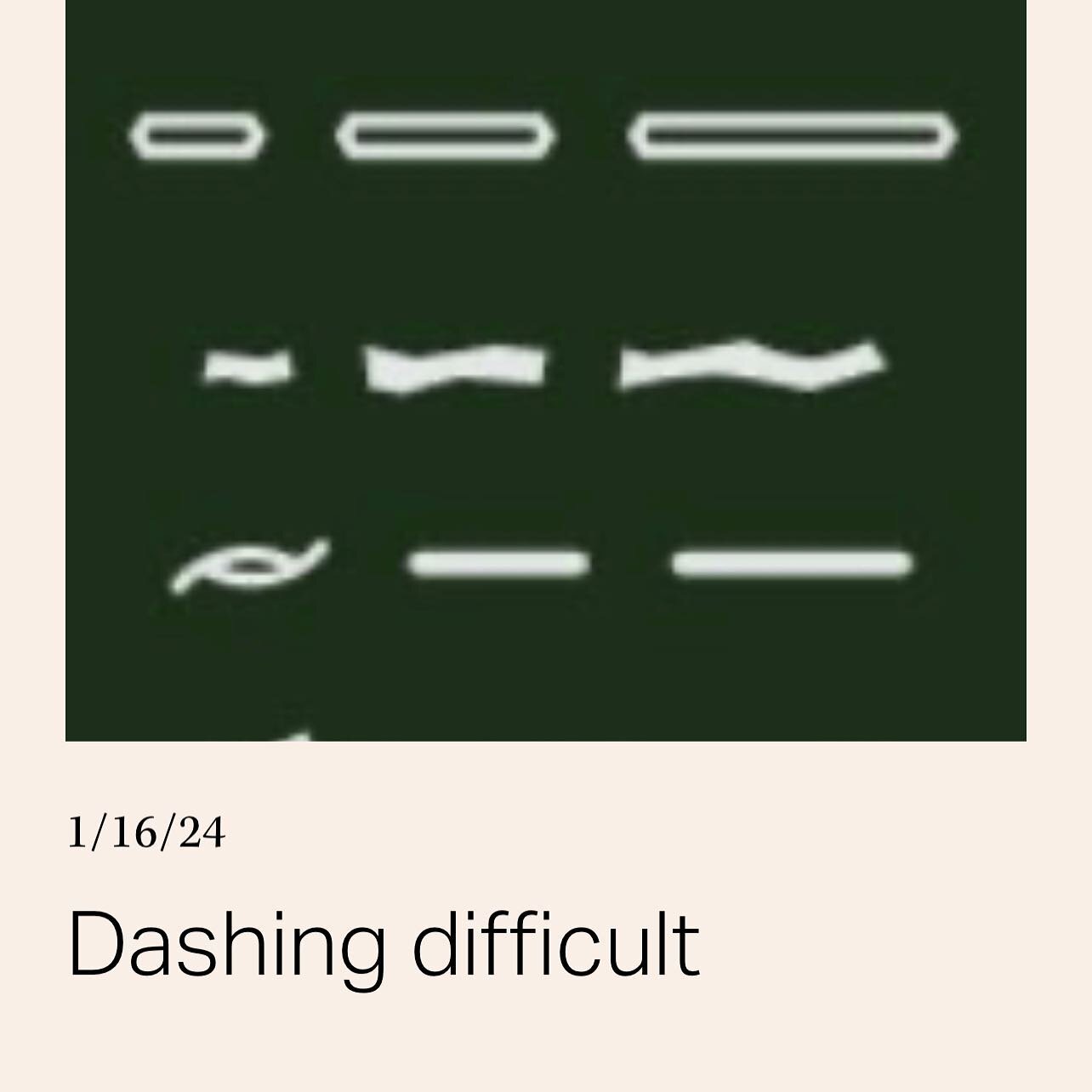 Dashing difficult: the ins and out of dashes

It&rsquo;s been a very long time between posts but I finally wrote another piece about punctuation on my blog! https://www.cecileshanahaneditor.com/blog 

(Follow link in bio to get there too). 

#dashes 