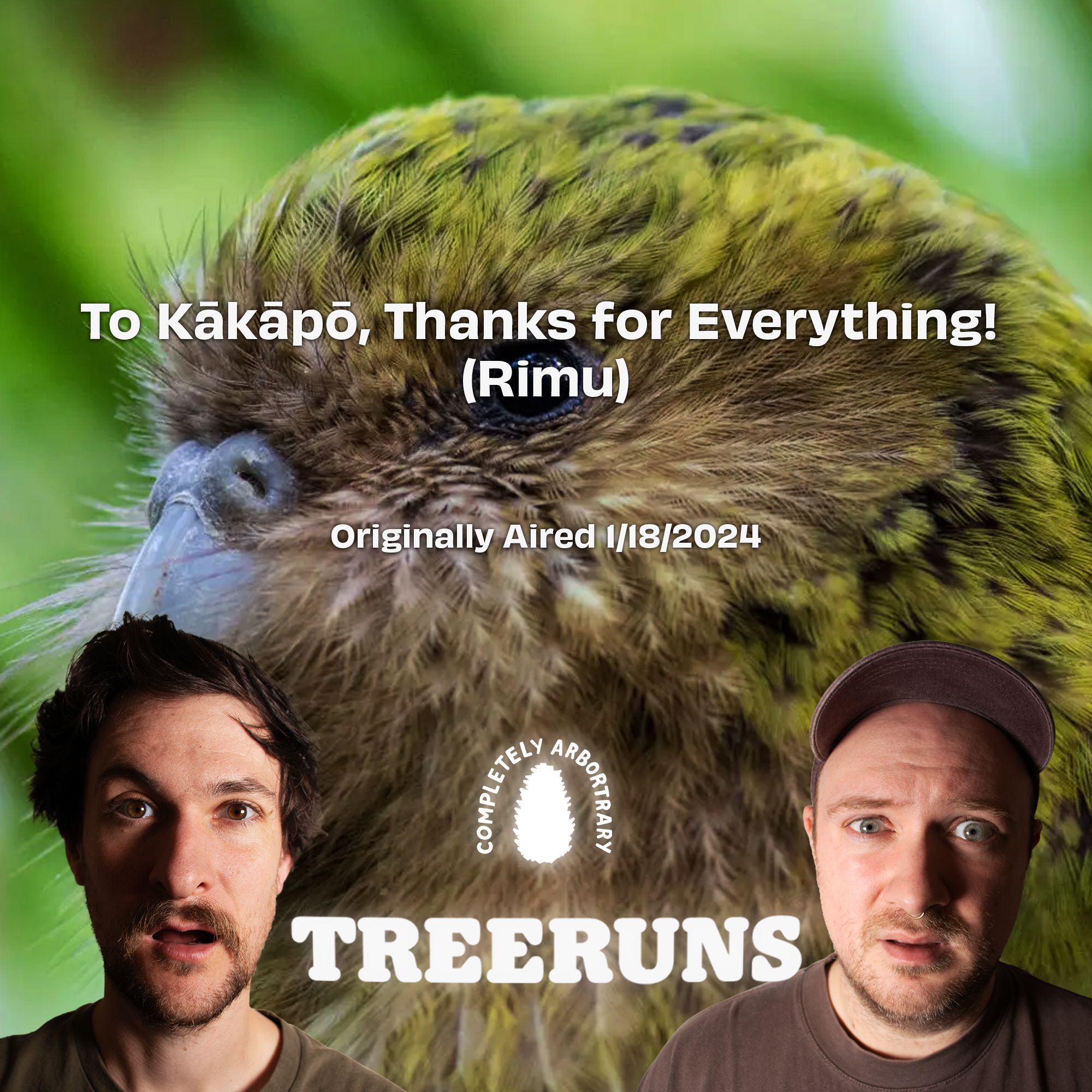TO KĀKĀPŌ, THANKS FOR EVERYTHING! (RIMU)