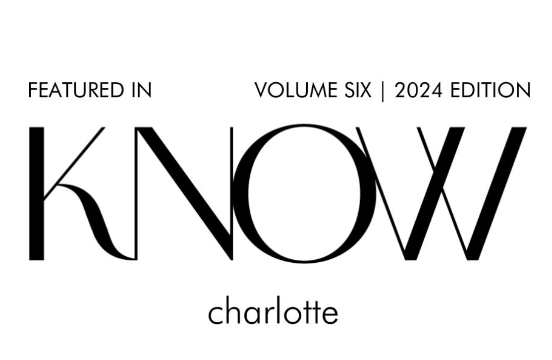 Cover page of a magazine titled "KNOW" featuring Charlotte, Volume Six, 2024 edition.