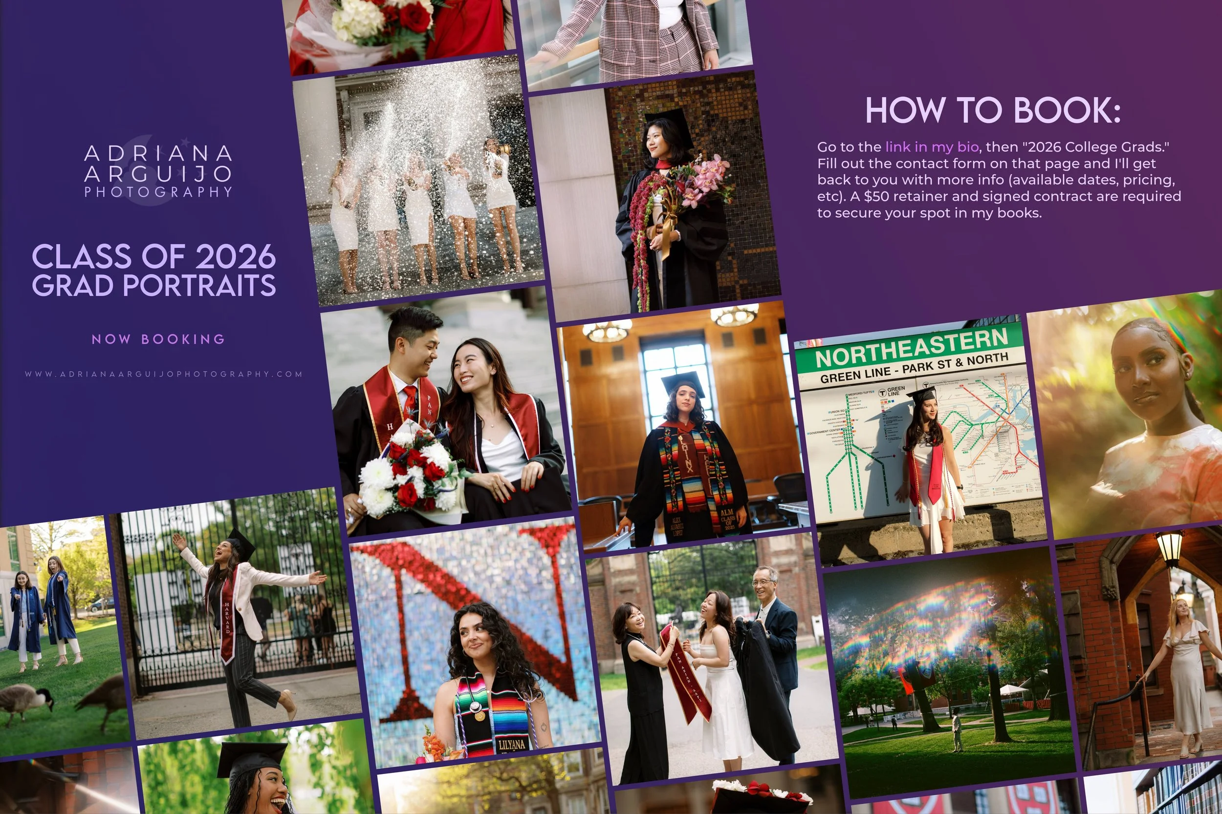 Now Booking Class of 2026 Grad Portraits!