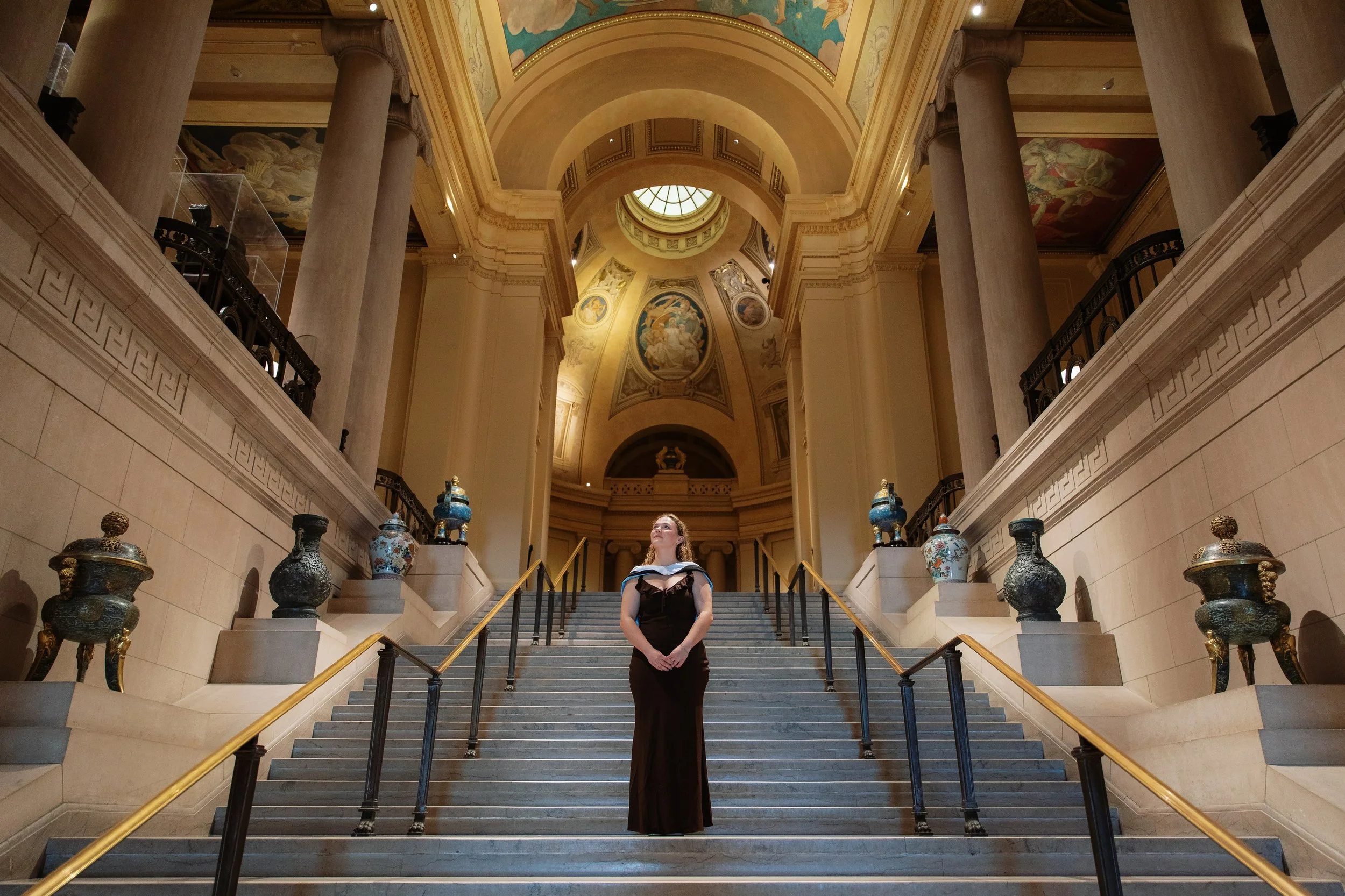 Graduation Portraits Inside Boston’s Museum of Fine Arts w/ Ava