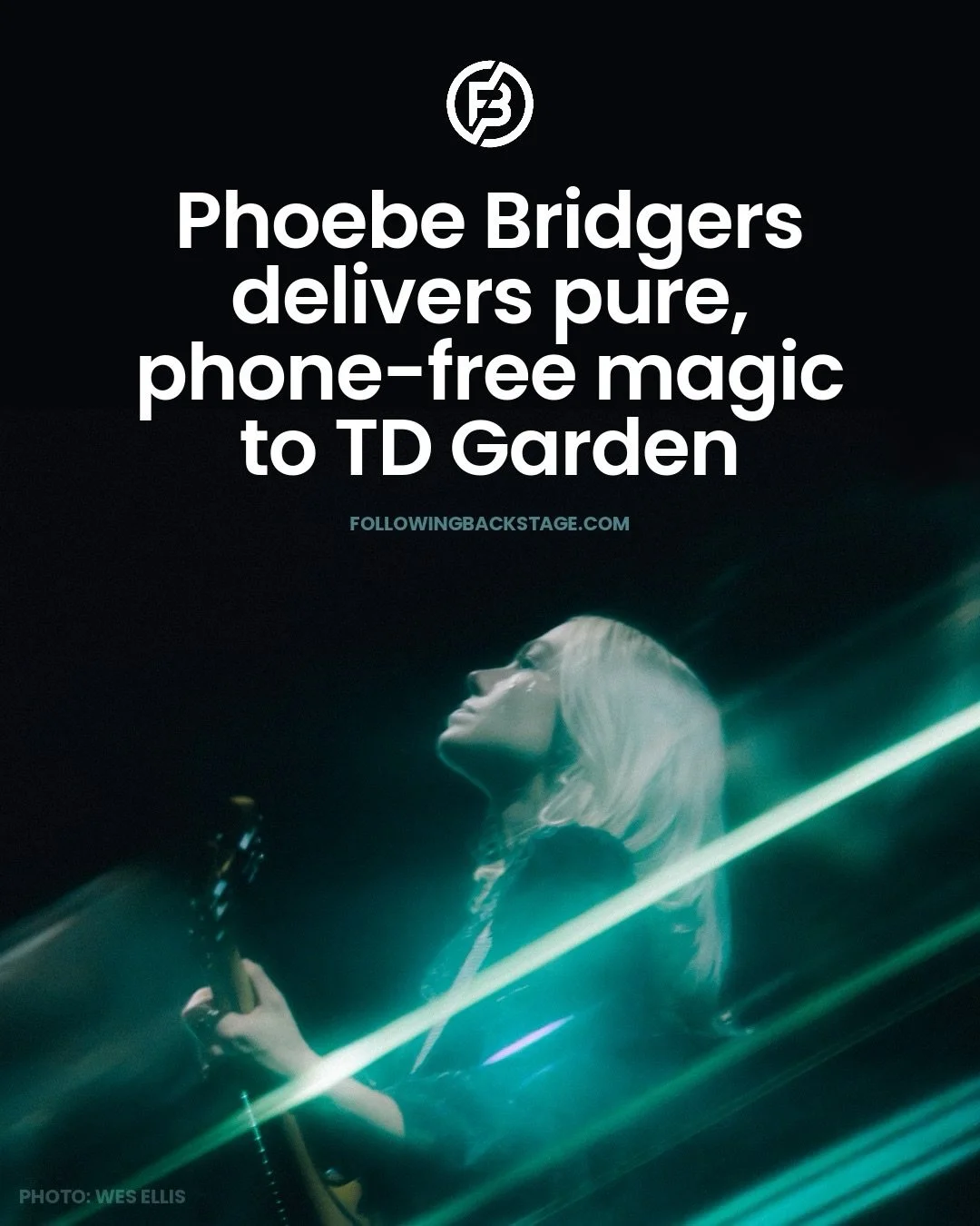 Phoebe Bridgers last week in Boston, for @followingboston / @followingbackstage 

At this moment in time, there is a social pressure to visually broadcast experiences to others, which can interrupt a concerted effort to truly be present. This is one 