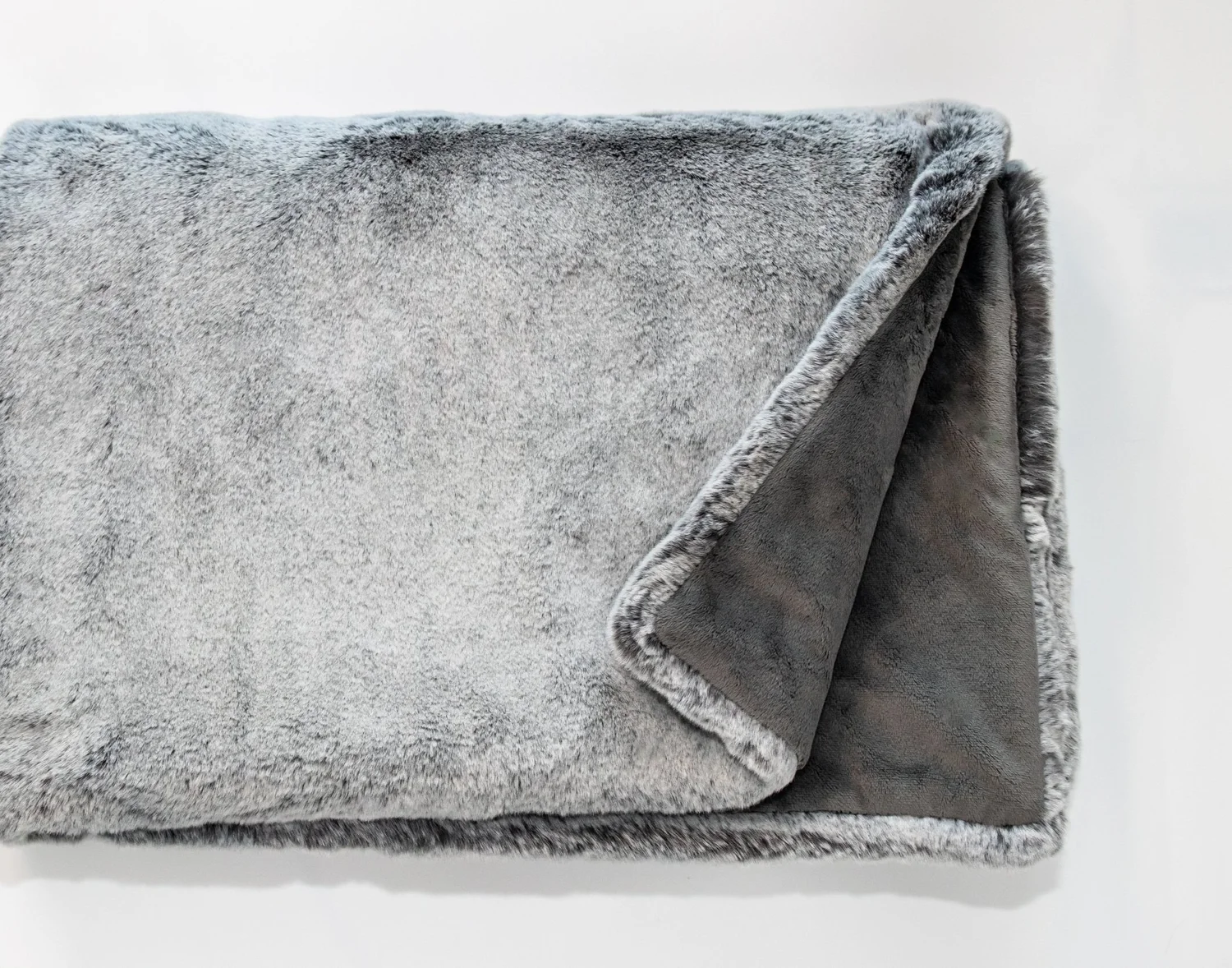 TAYT GREY RABBIT Premium Faux Fur Throw — TAYT - Main Image