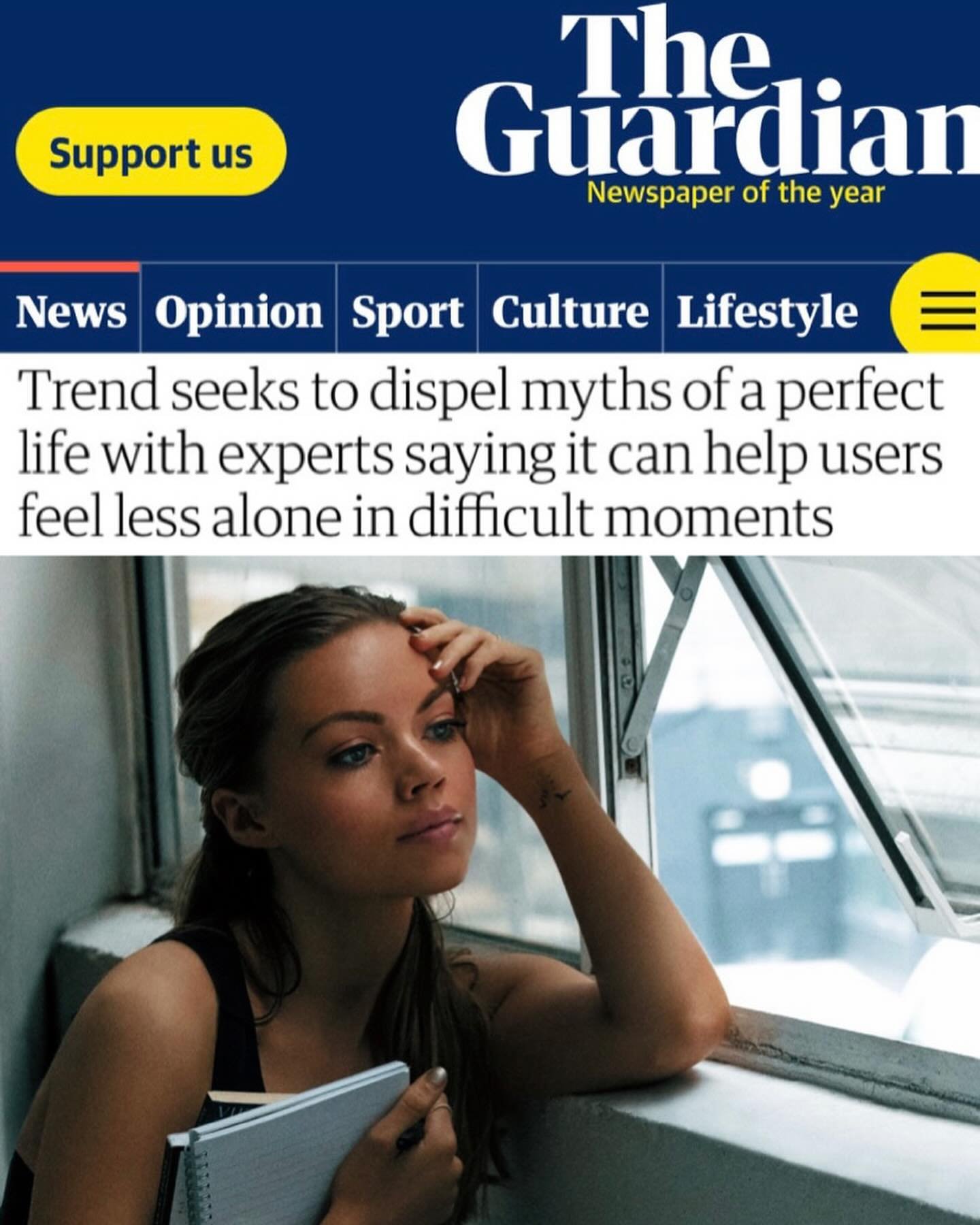 For @guardian this week! I spoke about the latest TikTok &lsquo;oversharing&rsquo; trend - all good, bad and complicated aspects of it! Is it healthy to be sharing trauma and challenges online? Link in stories to read :)

#guardian #socialtrends #psy