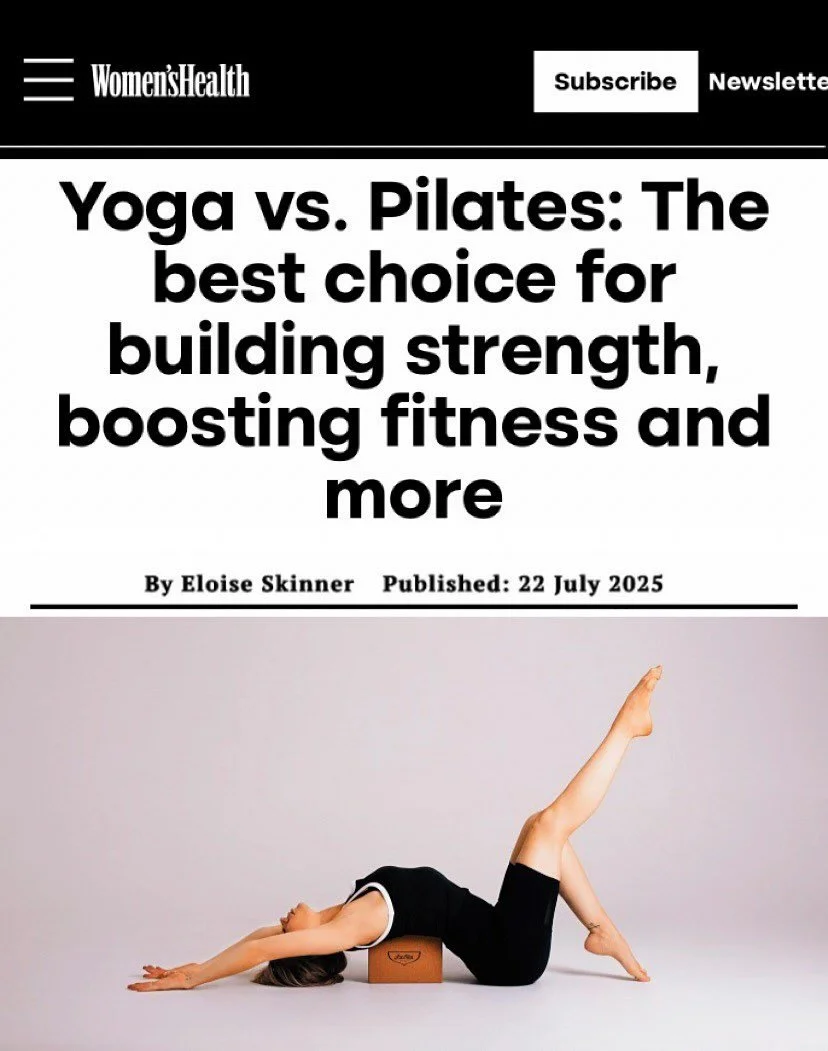 Loved writing for @womenshealthuk about the most common fitness question I get asked&hellip; *what&rsquo;s the difference between yoga and Pilates?* (Actually, a lot 😛) - link to read in stories! And which one is better? That depends on you - your g