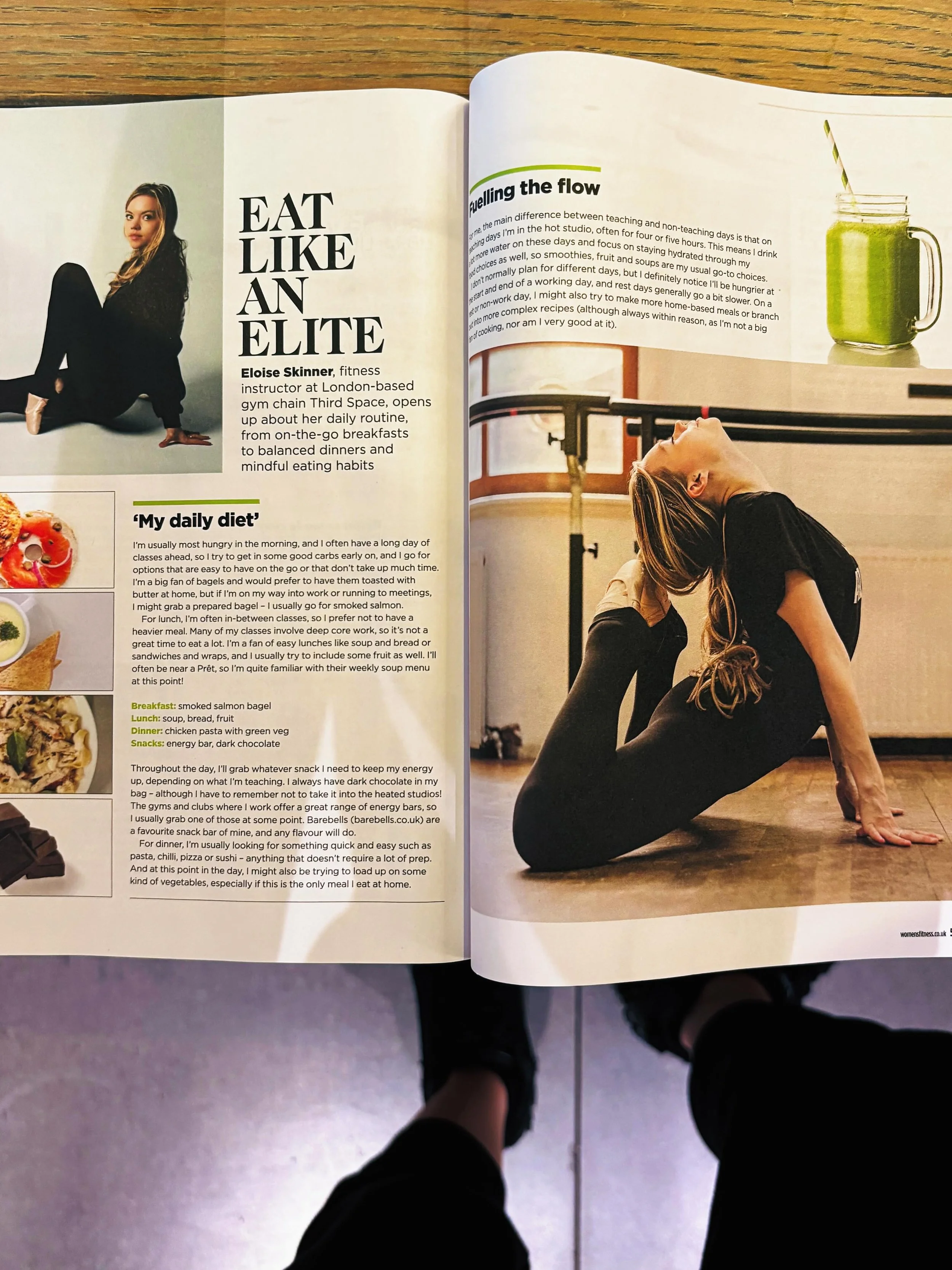 Some recent wellness stuff yayy 🕺🙃✨ for @womensfitnessuk, on what I eat in a day and my (lack of) cooking, for @gatheredmakers on finding time to dance, and for @womanandhome on adding weighted features to your yoga practice - all linked in my stor