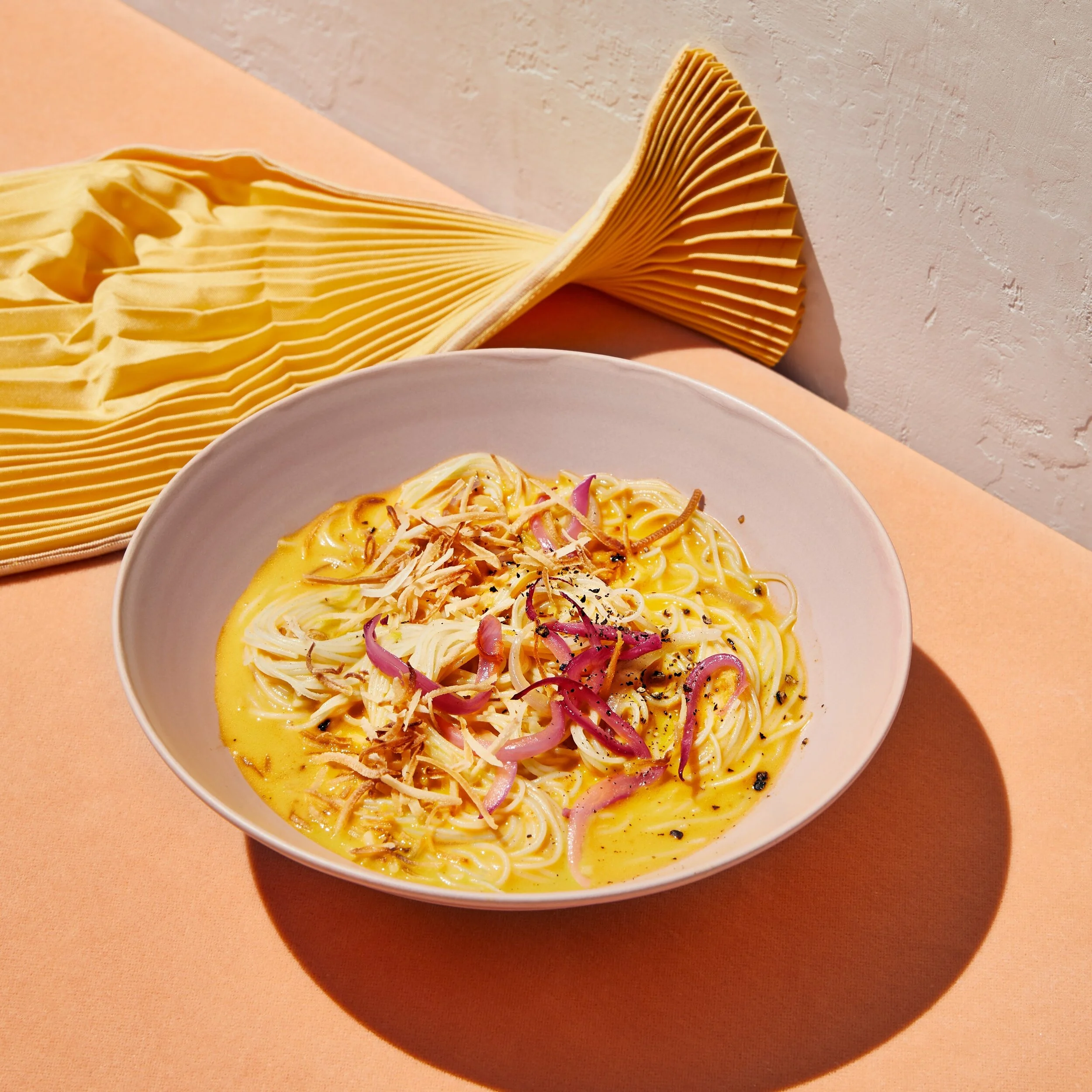 Coconut Rice Noodles with Ginger and Turmeric