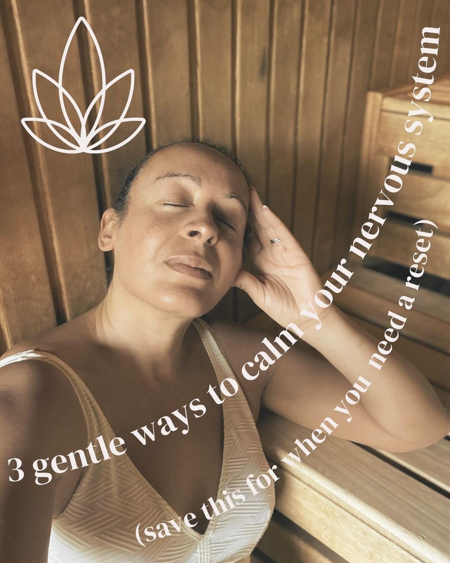 Your nervous system is always listening
&mdash;to your breath (try to slow it down, maybe extend the exhale).

&mdash;to your environment (warmth makes you feel safe)

&mdash;to the way you speak to yourself (always try to be kind to yourself)

Save 