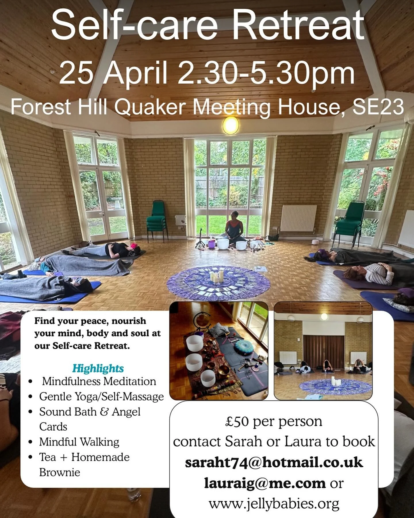 Our April Self-care Retreat is Saturday 25 April, are you coming? ✨🫶🏽

#selfcareretreat #soundbath #soundbathmeditation #soundbathhealing #southlondon #southlondonretreat #yoga #mindfulness #meditation