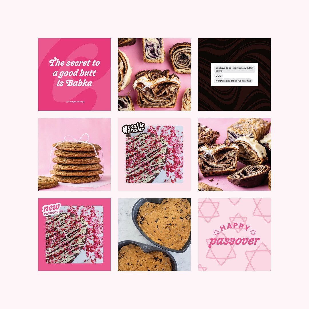 Social graphics for @coleyscravings 🍪 With all of my branding projects I include a social media package which includes a profile image, highlight icons and a range of Instagram templates. So everything you need to get your brand launched on Instagra