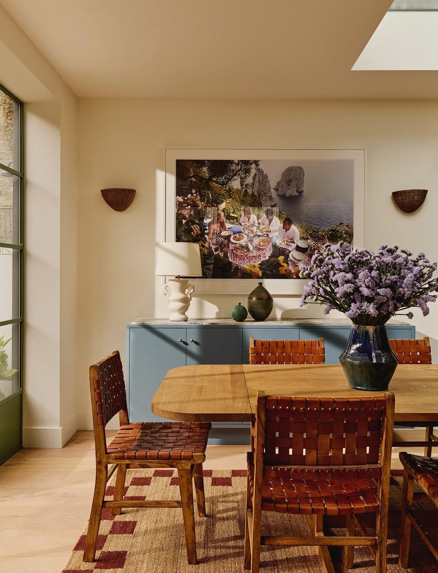 My West London project for my lovely client Michelle Dockery was no doubt a highlight of 2025 for me, as featured in AD in October. 

One of my favourite spaces there is this light but layered dining / kitchen space in a newly configured extension wh