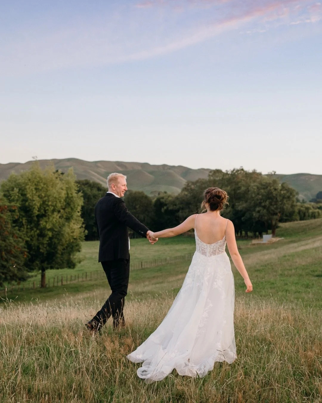 When your backyard (aka your wedding venue) looks like a Windows desktop. 
Maddy &amp; Marcus got married at home, with their photos taken across the farm paddocks that surround them. Pretty special calling a place like this yours. 
But as stunning a