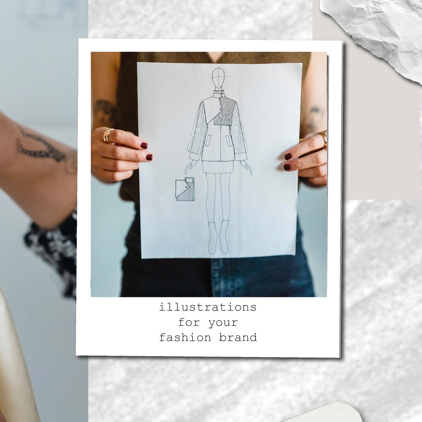 So you can't illustrate your idea?🙅

No worries, I know a lot of designers that just sketch out a basic design or chalk up a garment to explain their idea.🖌️

You might have a great product idea you just need someone to sketch up your draft.💥✔️

I