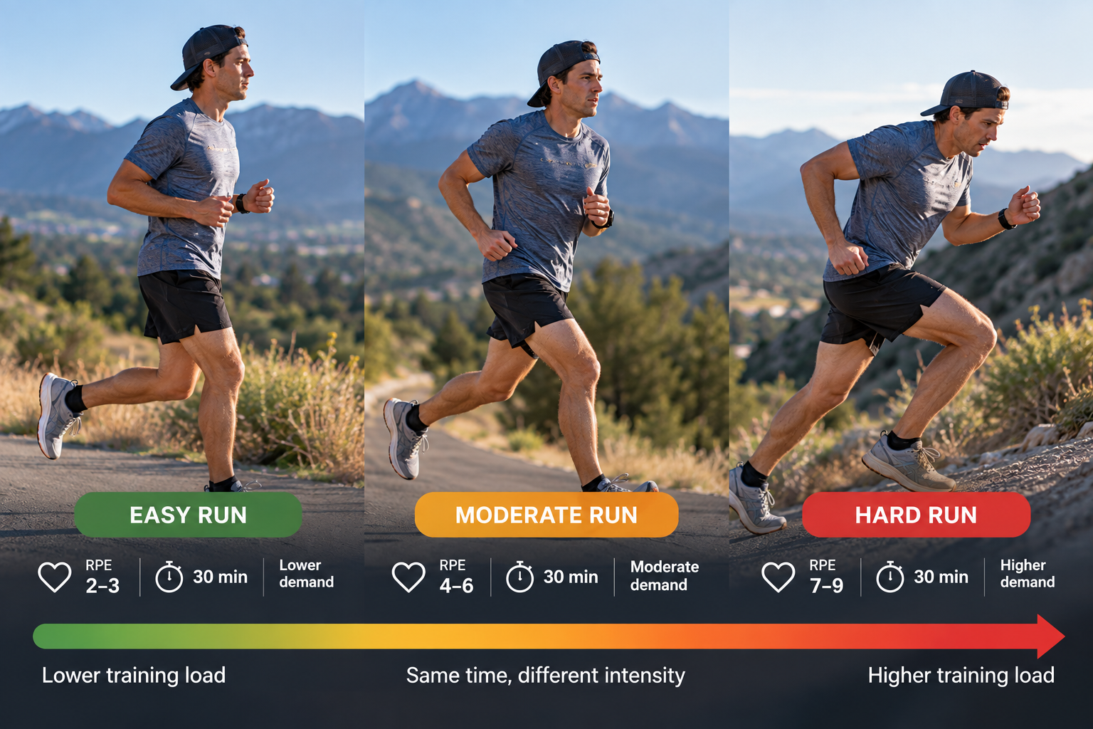 How running intensity changes running demand