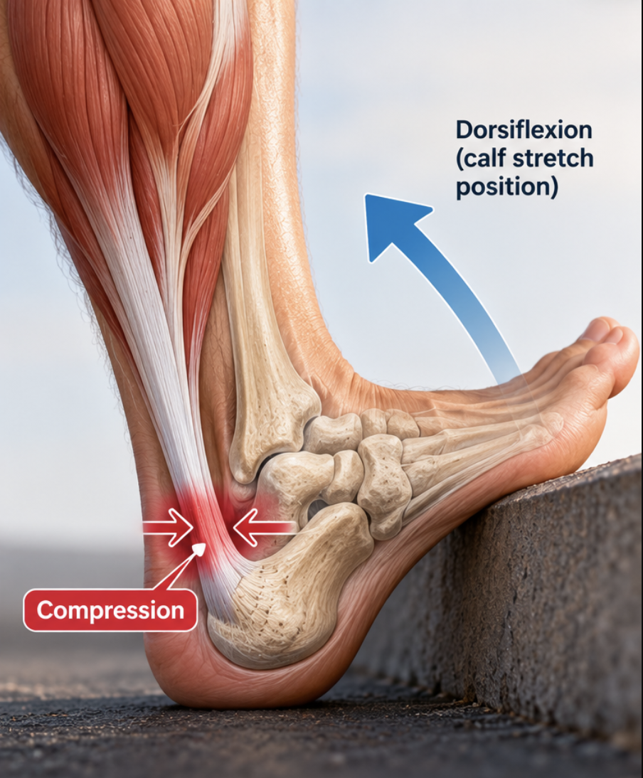 Calf stretch causing pain