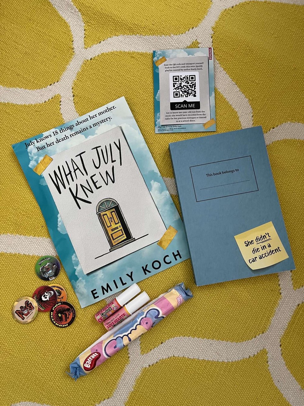Proofs of What July Knew have been sent out with 90s gifts