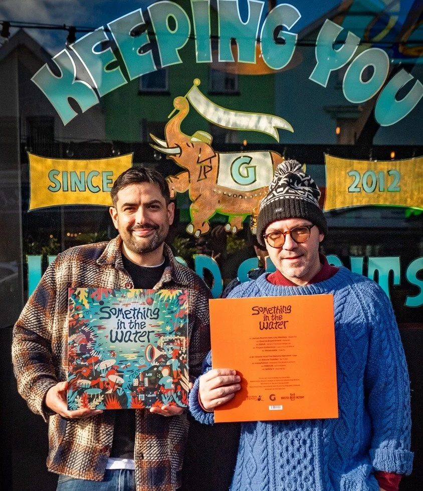 Big shout to my big bro @dont4getthesun (on the right) whose compilation album Something in the Water drops TODAY!

He pulled this together with @ishmaelensemble, curating tracks from some of the brightest up-and-coming Bristol artists who play at @t