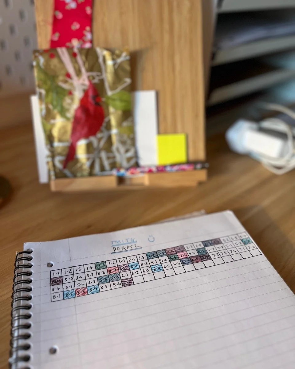 Phwoar, what a gorgeous progress chart&hellip; said no one ever.

But this one is genuinely keeping me going. Each square is a chapter, and I colour it in when I finish editing. My eldest added the smiley face and is scandalised that I&rsquo;m editin