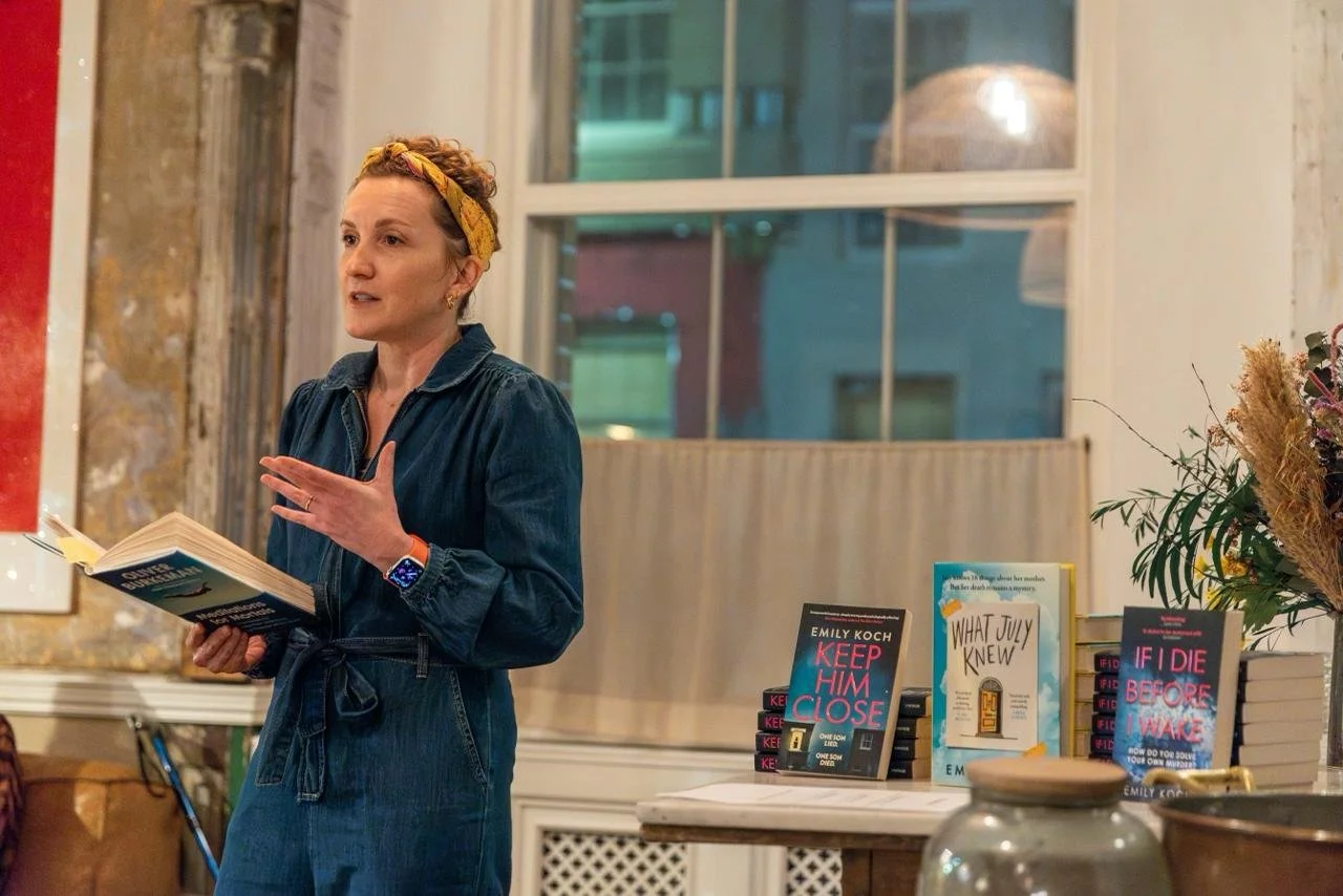 The first draft of my new book is a disaster! As it should be.

Find out why this is ok in my next newsletter PLUS all the tools I use to keep going through the painful first draft stage.

This photo is of me giving a talk recently for Bristol's Care