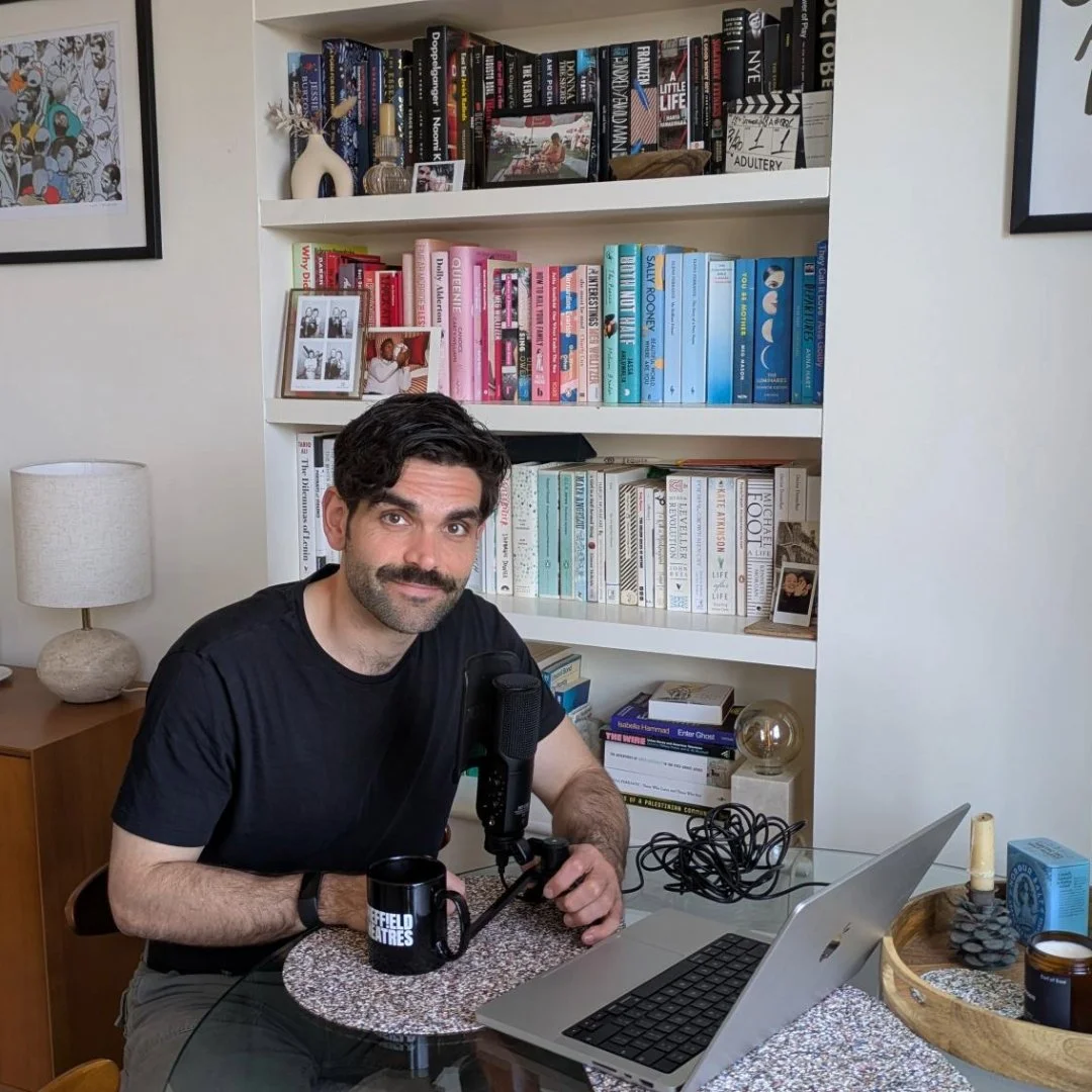 It&rsquo;s live today! 

Tune in at 3.45pm on BBC Radio 4 for my new short story LANE SEVEN. Prepare to be s̶p̶l̶a̶s̶h̶e̶d̶ unsettled.

Huge thanks to actor @samgswann  for bringing it to life. Here he is on the day of recording.