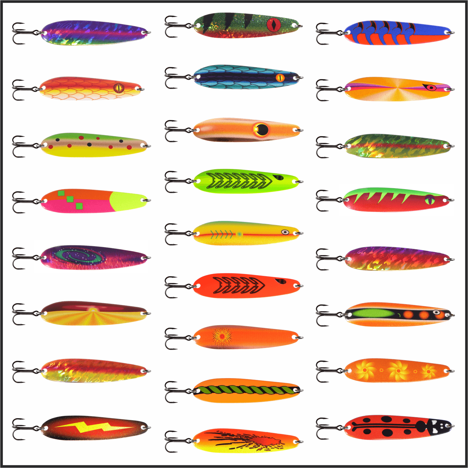 TROLLING SPOONS Copper Back