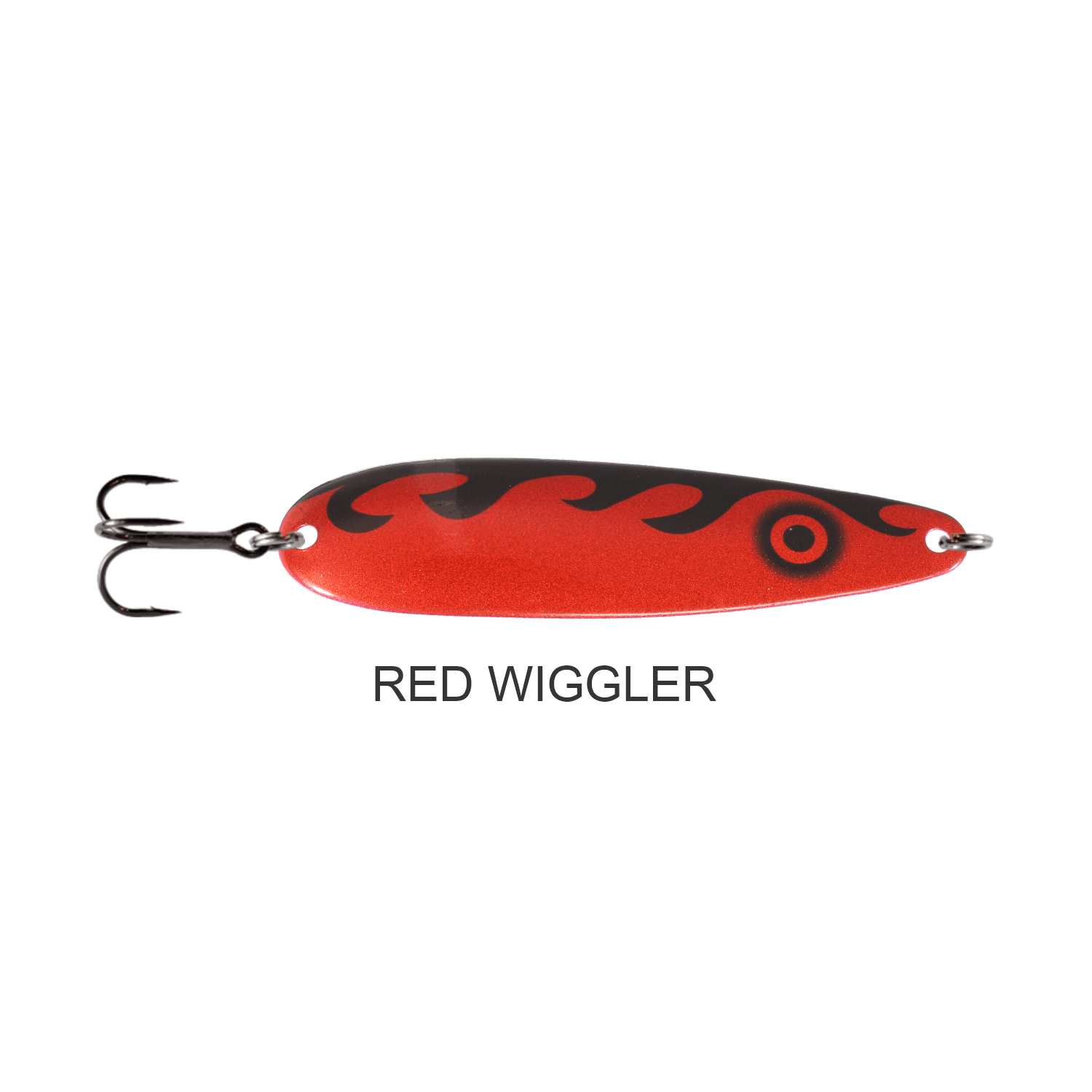 Hookmore Leaders Trolling Spoon Red Wiggler 1