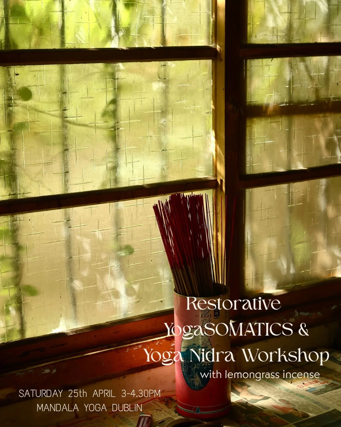 Step into your sacred pause. Join our YogaSOMATICS &amp; Yoga Nidra workshop for a deep, restorative experience with lemongrass aroma 💚

🗓️ Saturday 25th April
⏰ 3-4.30pm
📍@mandalayoga_ie

Link in bio to book.