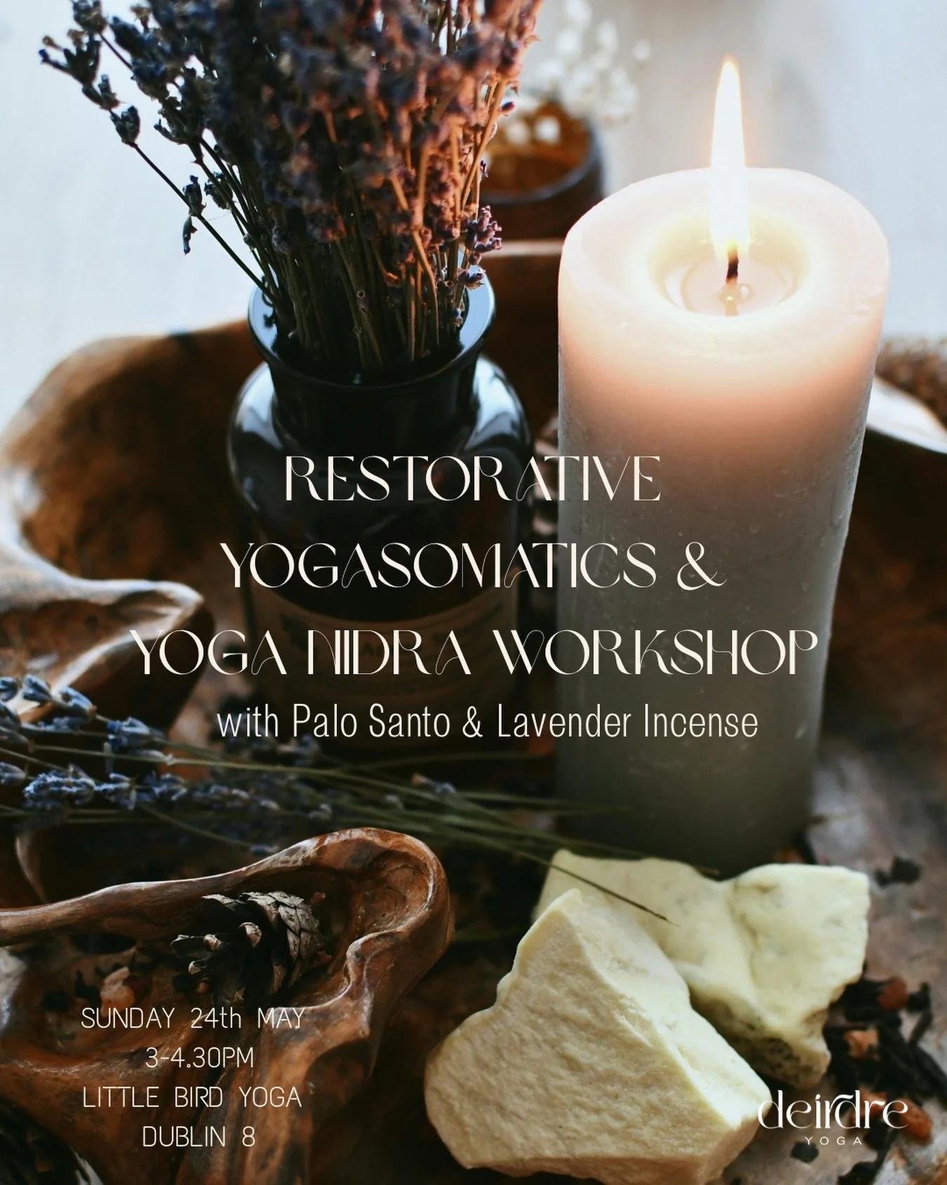 Sink into the wisdom of your own body and soften into summer 🎴

Join me for a journey through YogaSOMATICS and Yoga Nidra ~ a space to move intuitively and rest deeply. We&rsquo;ll be clearing the energy with Palo Santo and settling into the soothin