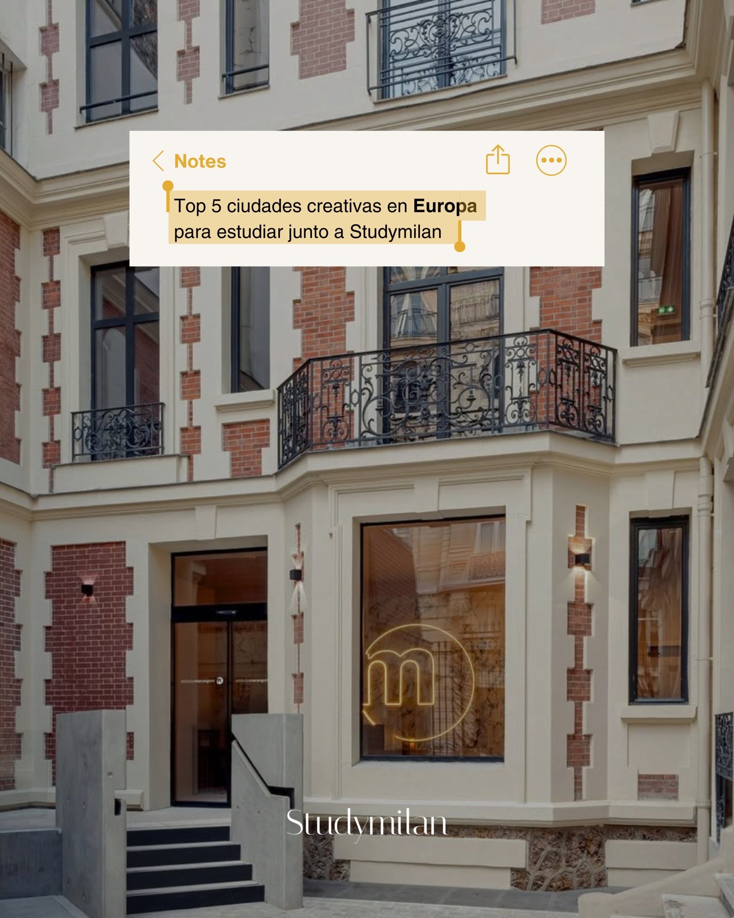 Te imaginas estudiando en una de estas ciudades?🌎Cada una de estas sedes y universidades, son la opci&oacute;n perfecta para desarrollar tu carrera en moda, arte, business, tecnolog&iacute;a o dise&ntilde;o.
Swipe para elegir tu favorita ➡️

Tu crea