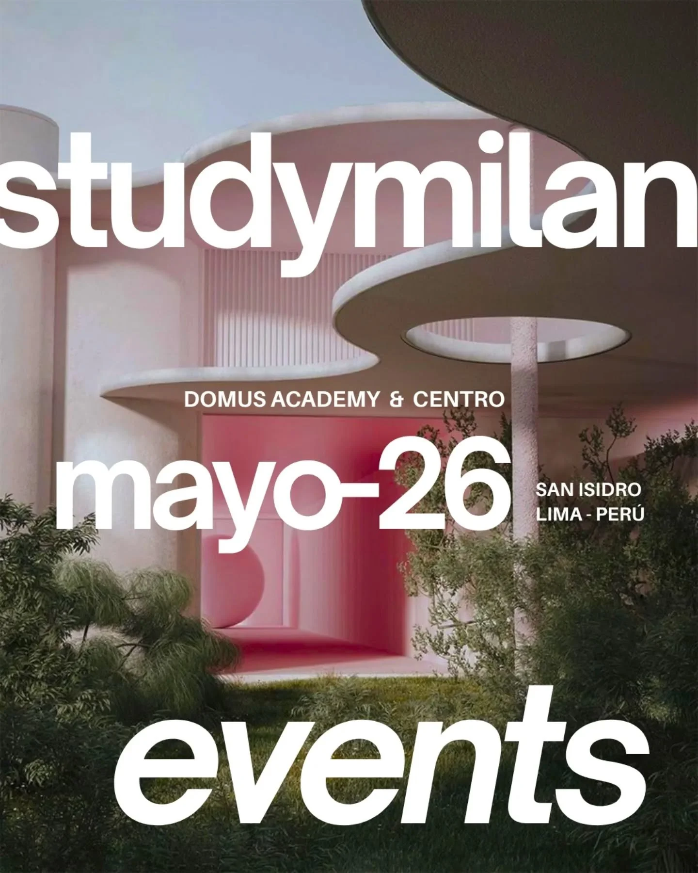 Studymilan Events | Mayo 2026 ✨

📍 Martes 19 - 5:30 PM @domusacademy

Te invitamos a ser protagonista de la conversaci&oacute;n.
Env&iacute;anos tus ideas y propuestas para construir un di&aacute;logo sobre el futuro del dise&ntilde;o y la moda junt