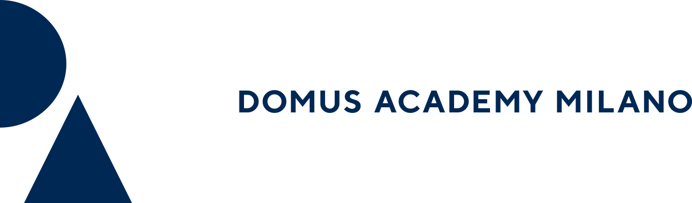 Logo de Domus Academy Milano con texto en italiano.