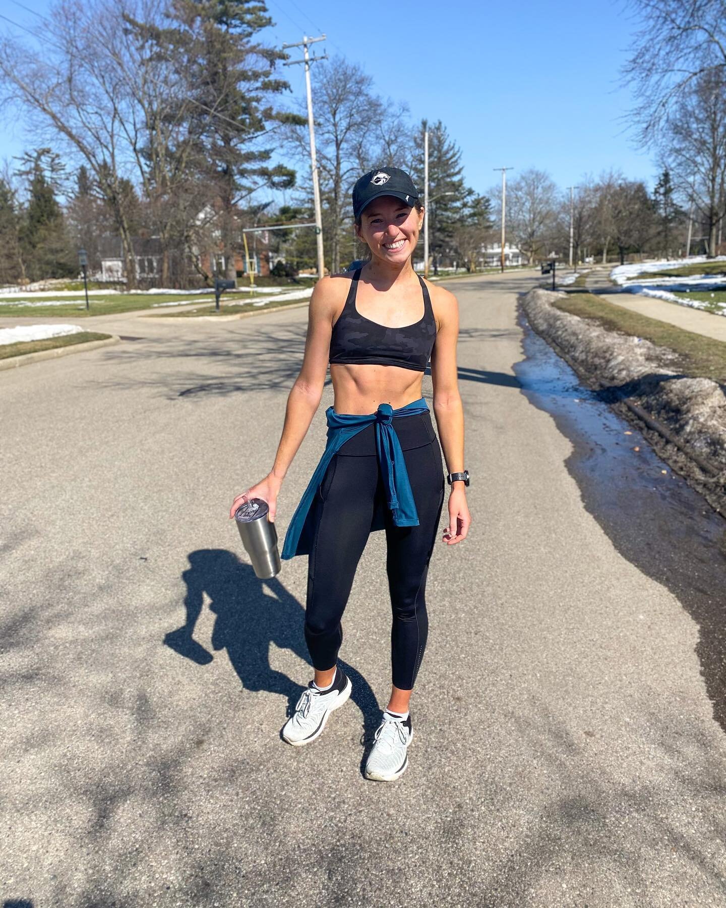 All smiles for these miles ✨&thinsp;
&thinsp;
So thankful to shed layers during the run today-took until the final mile to toast up, but it happened! Looking forward to the spring weather coming our way-hold on folks-we&rsquo;ve got this, the end of 