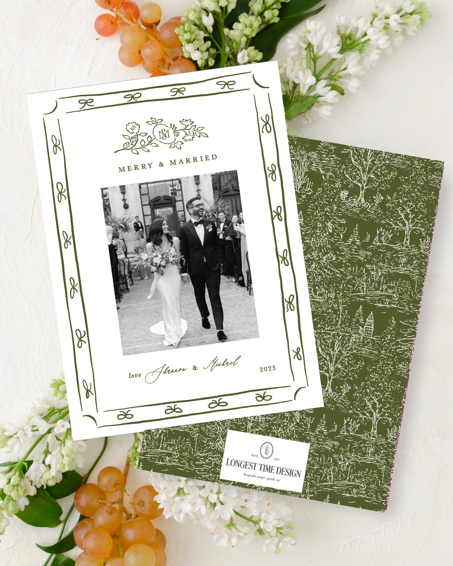 The holiday season is upon us &amp; isn't receiving cards just one of the best parts? ✨

After many requests I am excited to offer this year's collection to anyone, not just LTD wedding clients!

---

Each card includes a semi-custom monogram crest &