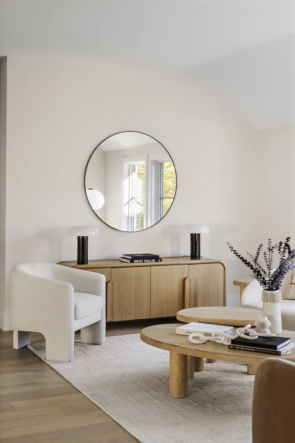 sitting area second floor view - Newton, Massachusetts — A Louis Jean Media