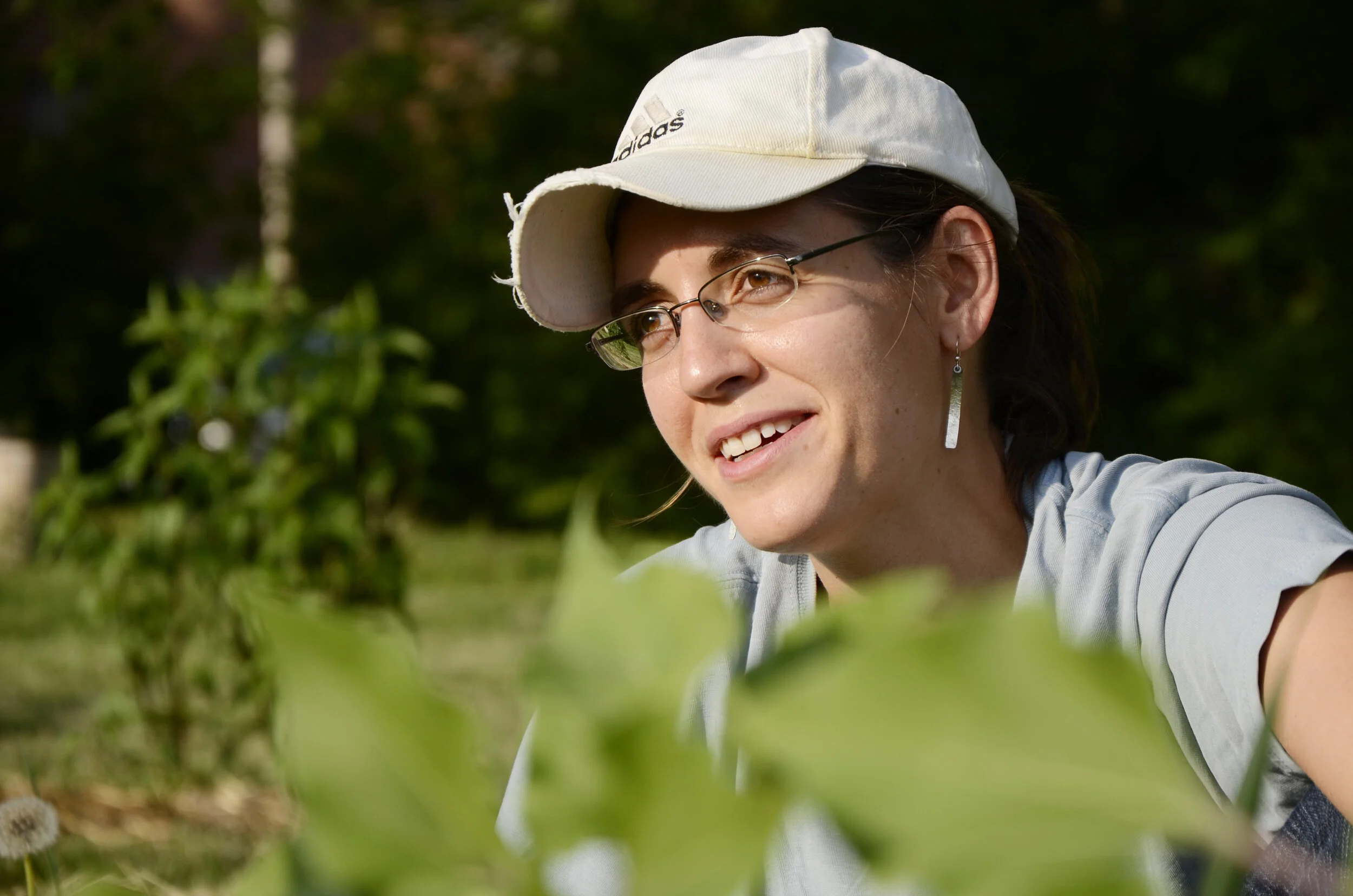 Katie LaJeunesse Connette says she enjoys the simple, unassuming way she gathers knowledge about gardening when she attends Kilgore's Community Garden work days.