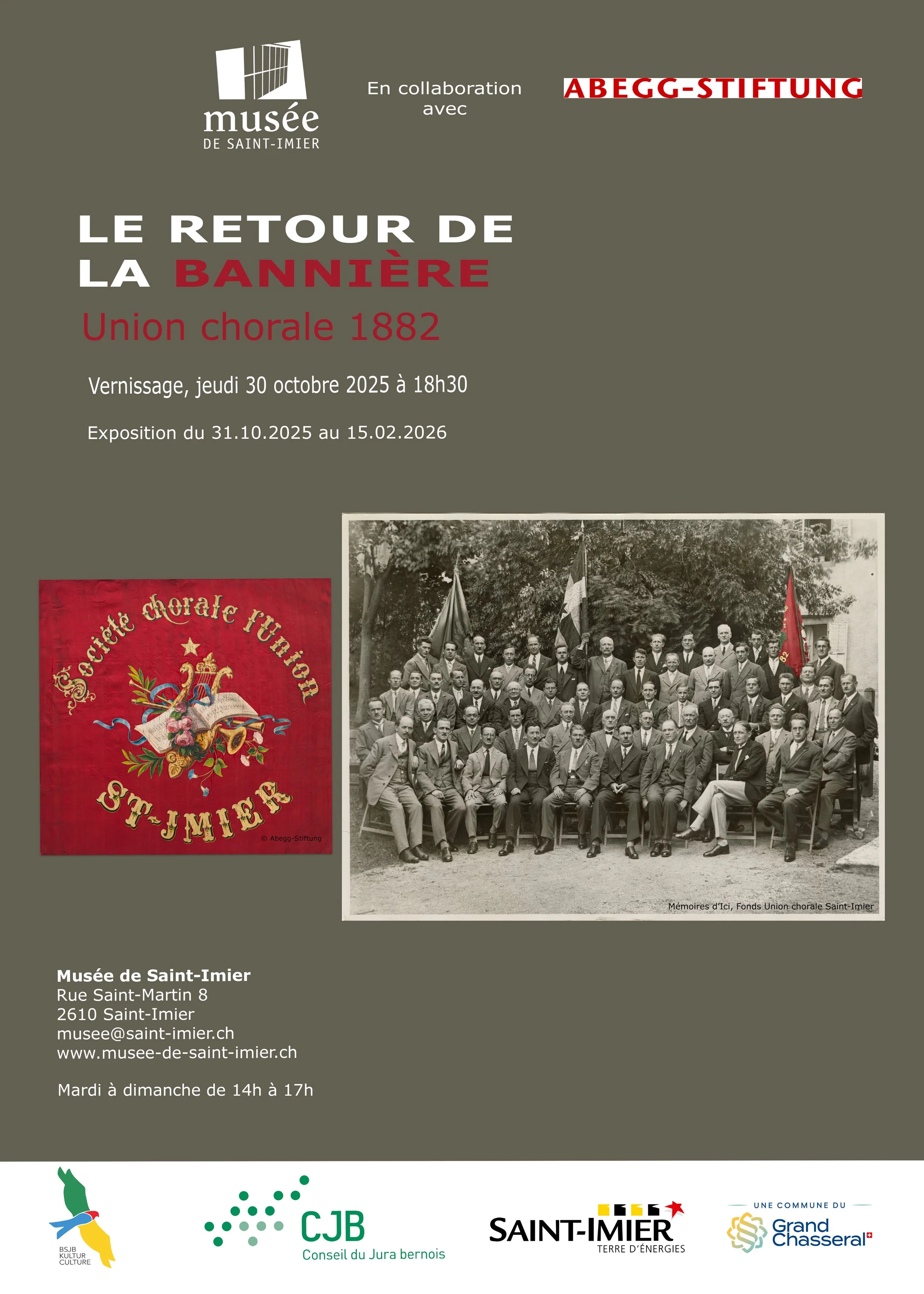 Le retour de la Bannière! Union chorale 1882.