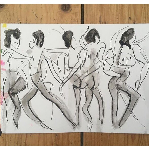 The now infamous frieze of @_xander made into prints by the artist @la.mandrake due to popular demand! Well done @nadzz99 for bagging the original 

#model #artist #drawing #life #lifedrawing #lockdown #london #online #zoom #quarantine #pose #lines #