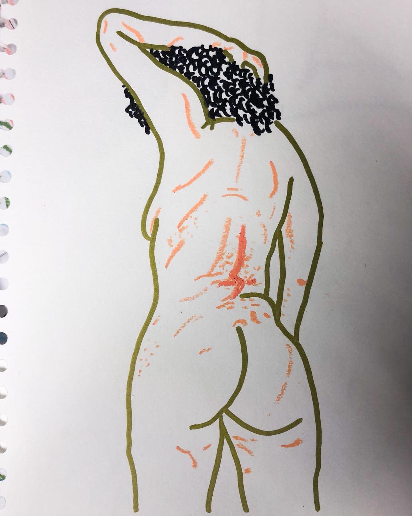 Lovely economy of line by @jacekzmarz of the fabulous @tasteslikedust 

#life #drawing #nude #pen #colour #community #art #model #woman