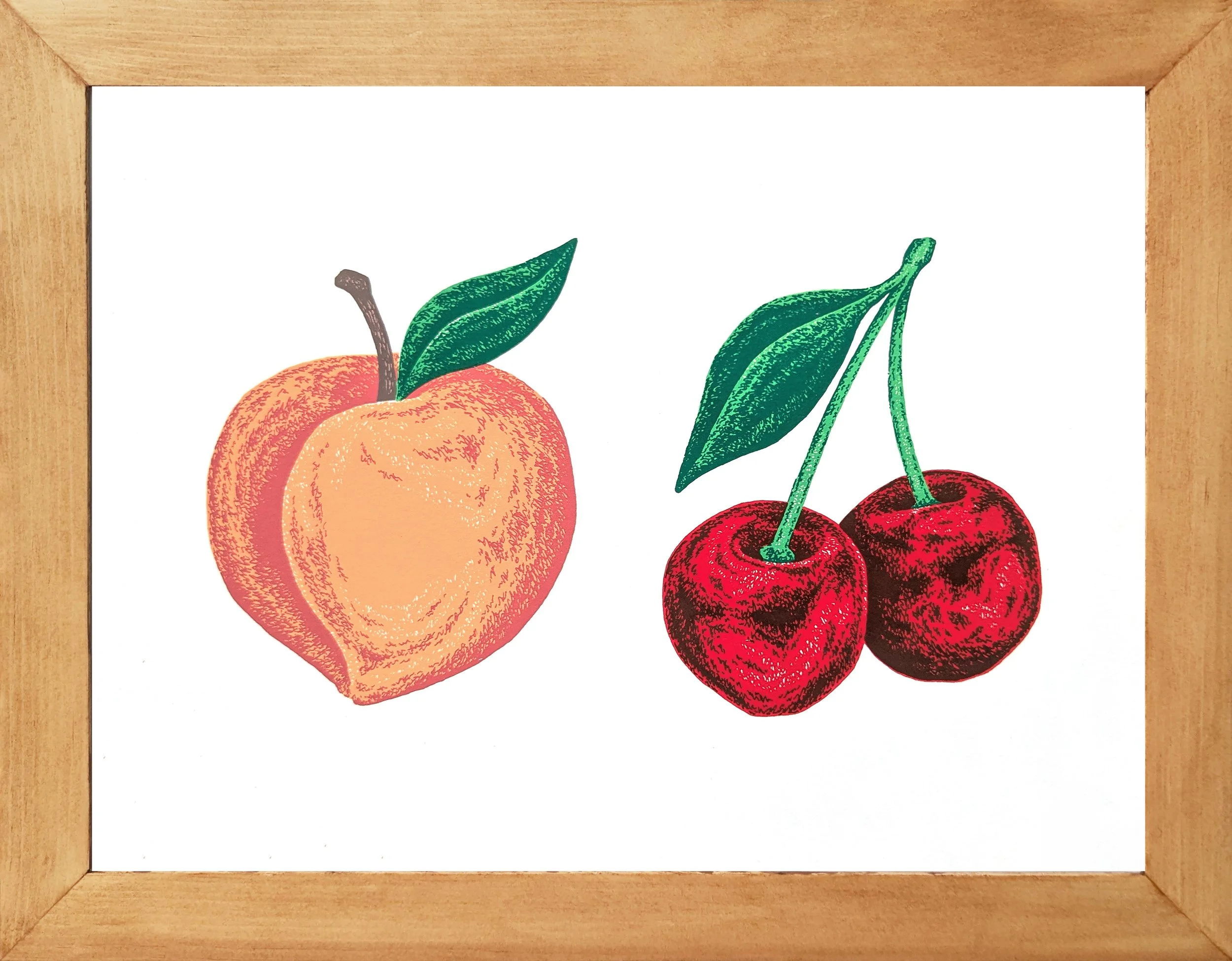 PeachCherriesFramed.jpg
